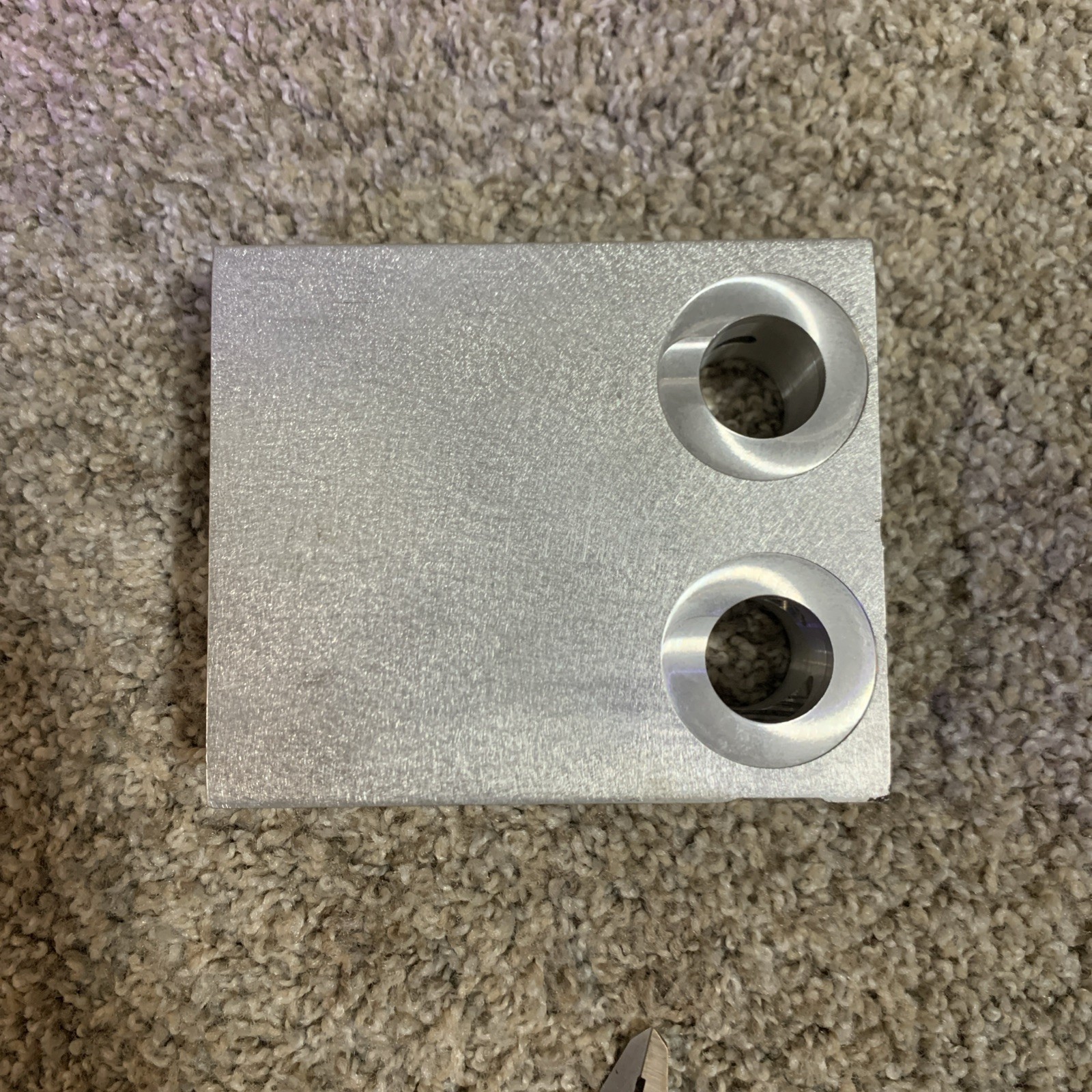 Aluminum Hydraulic Manifold Block, Multiple Threaded Ports, Machined Metal
