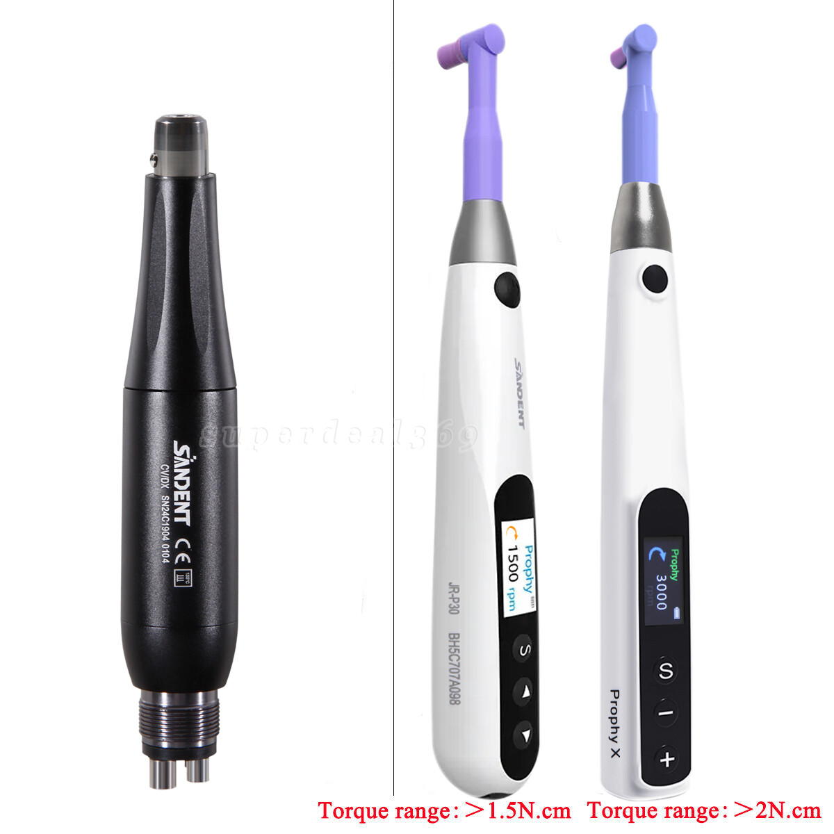 Dental Hygiene Prophy Handpiece Air Motor Cordless Wireless Polish 360° Swivel