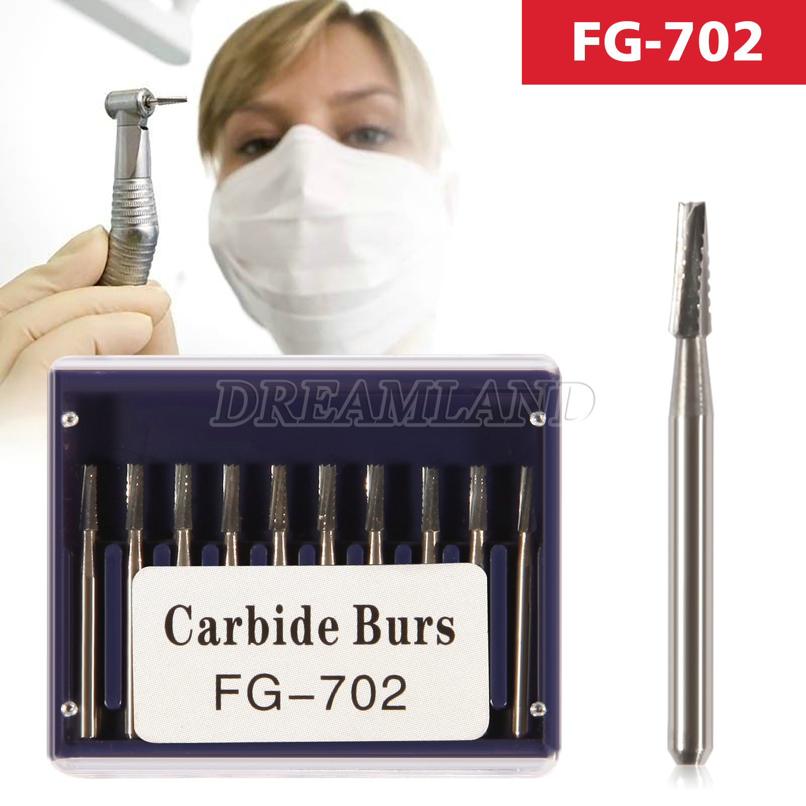 Carbide Bur FGOS702 Friction Grip FG 702 Made in China 10-100 Burs