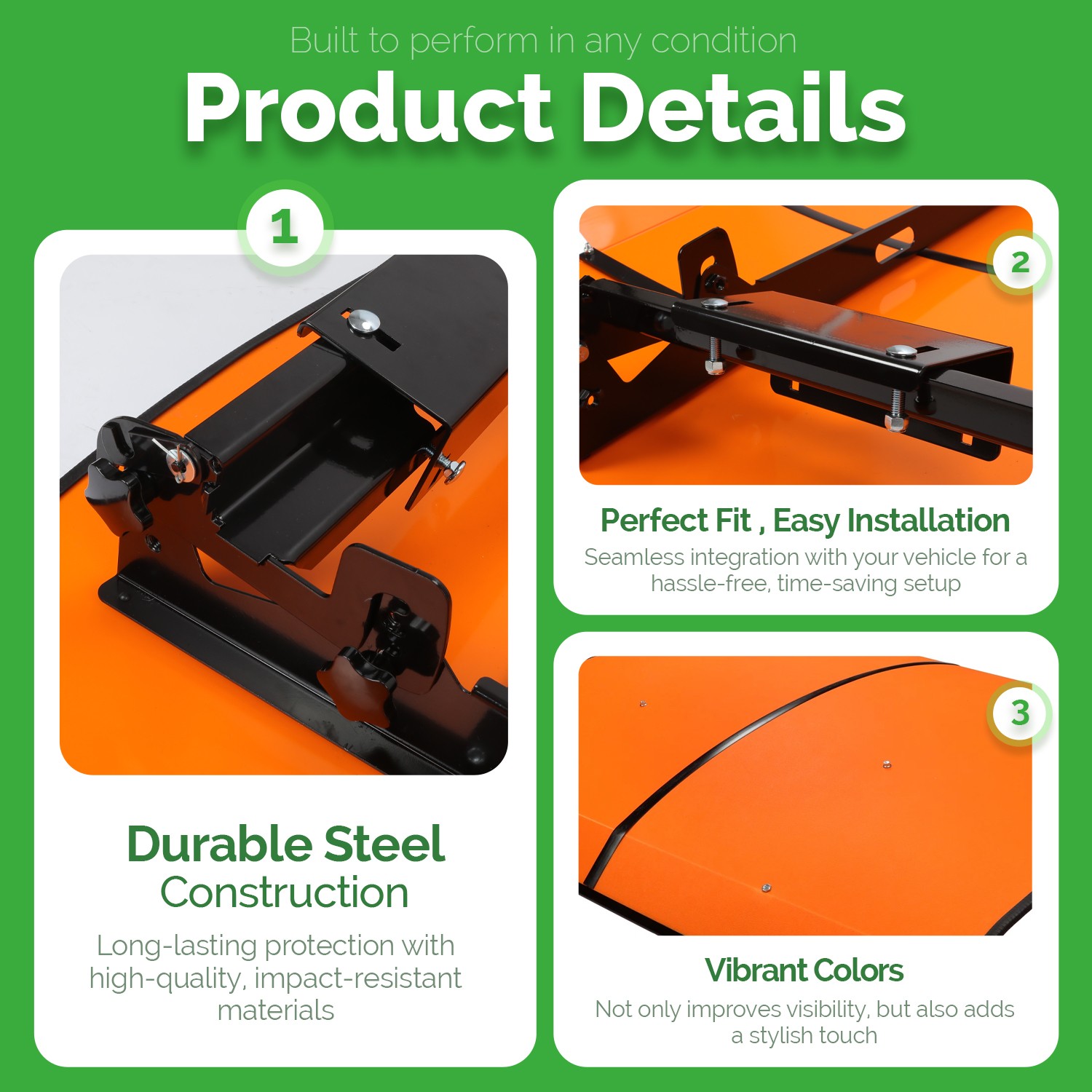 Sun Shield Tuff Top Tractor Canopy For ROPS 48-3/8″ X 48-3/8″ – Orange