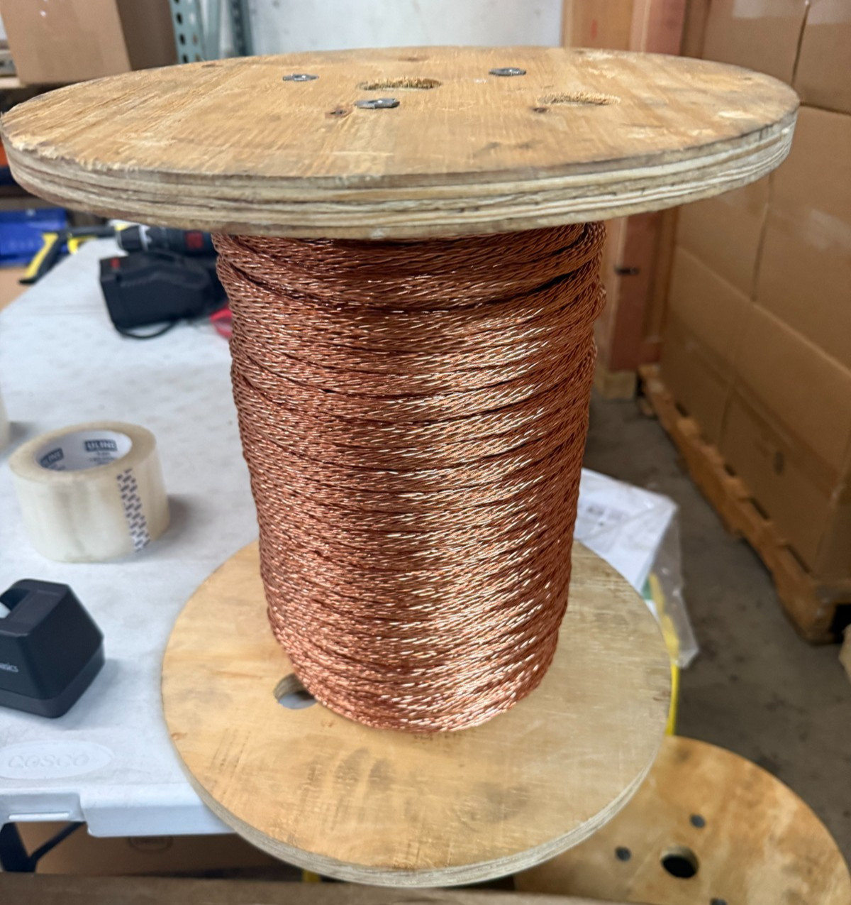 Cable Copper CU Smooth Weave 29STR x 17GA Nvent 50ft to 200ft lightning protect