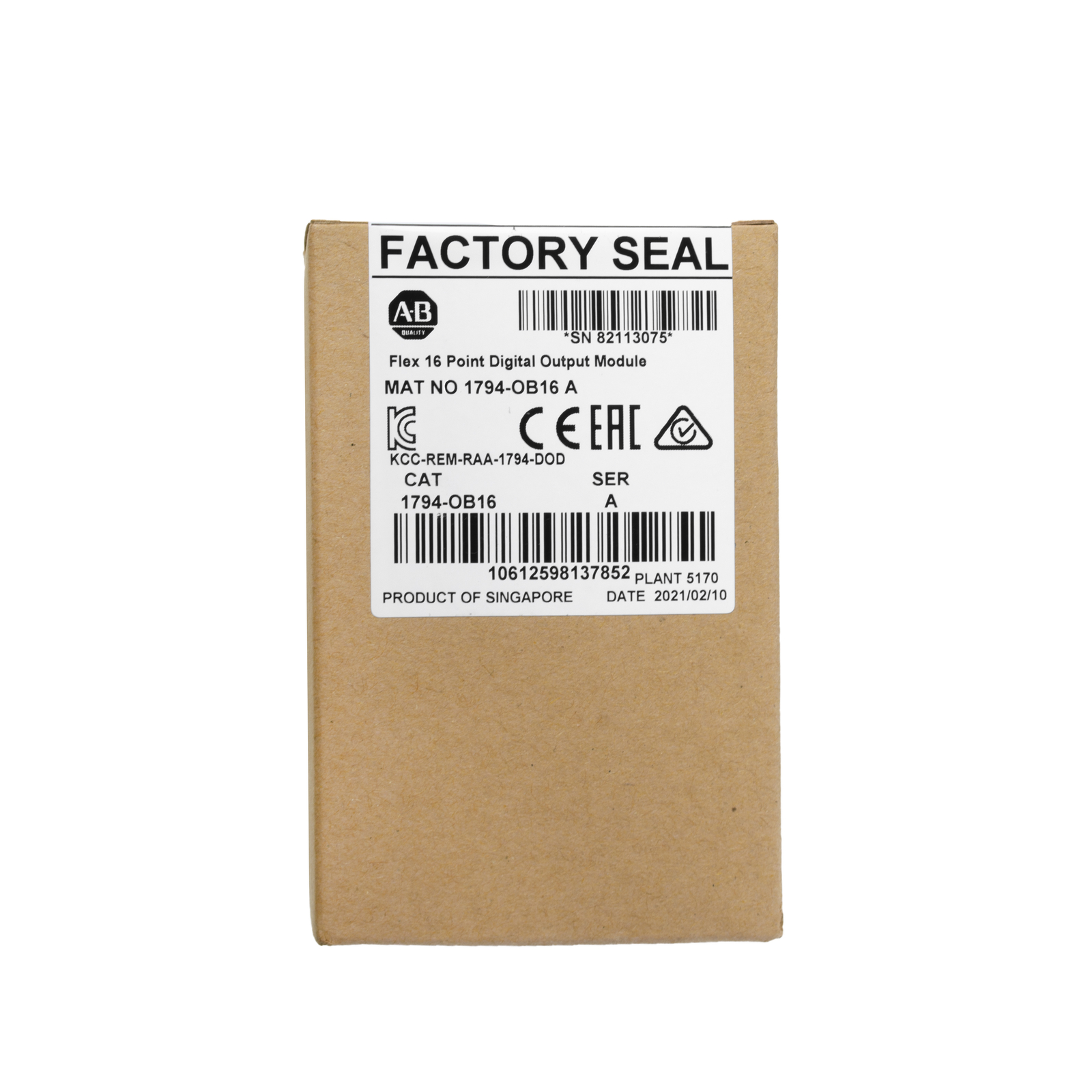 New Sealed Allen-Bradley 1794-OB16 FLEX 16-Point Digital Output Module 1794OB16
