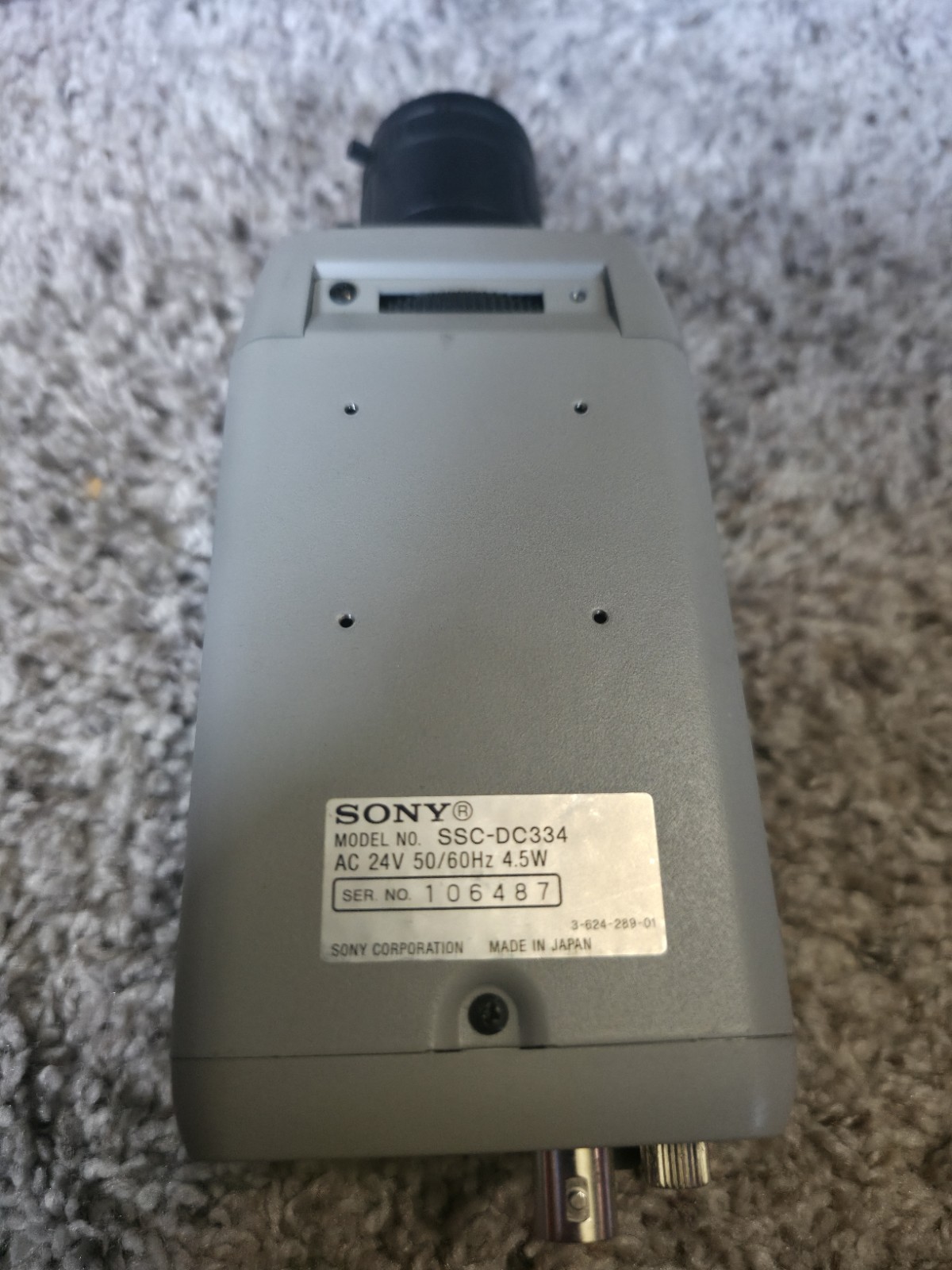 Sony SSC-DC334 Exwave HAD Color Camera w/ Cosmicar Pentax 3.5-8mm Lens
