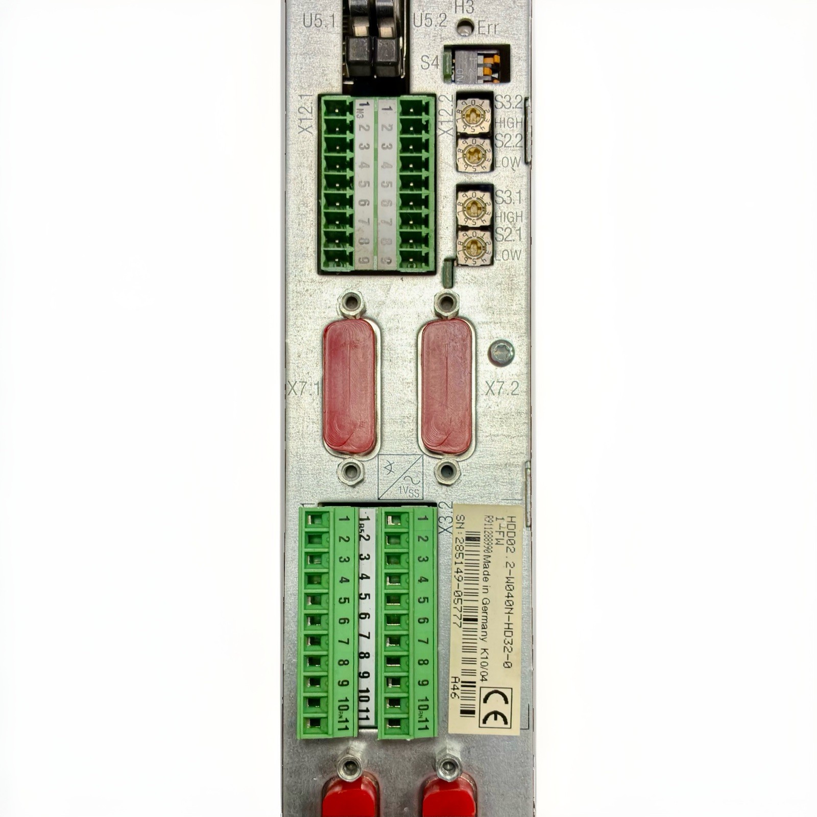 Rexroth Bosch Indramat HDD02.2-W040N-HD32-01-FW Servo Drive Controller