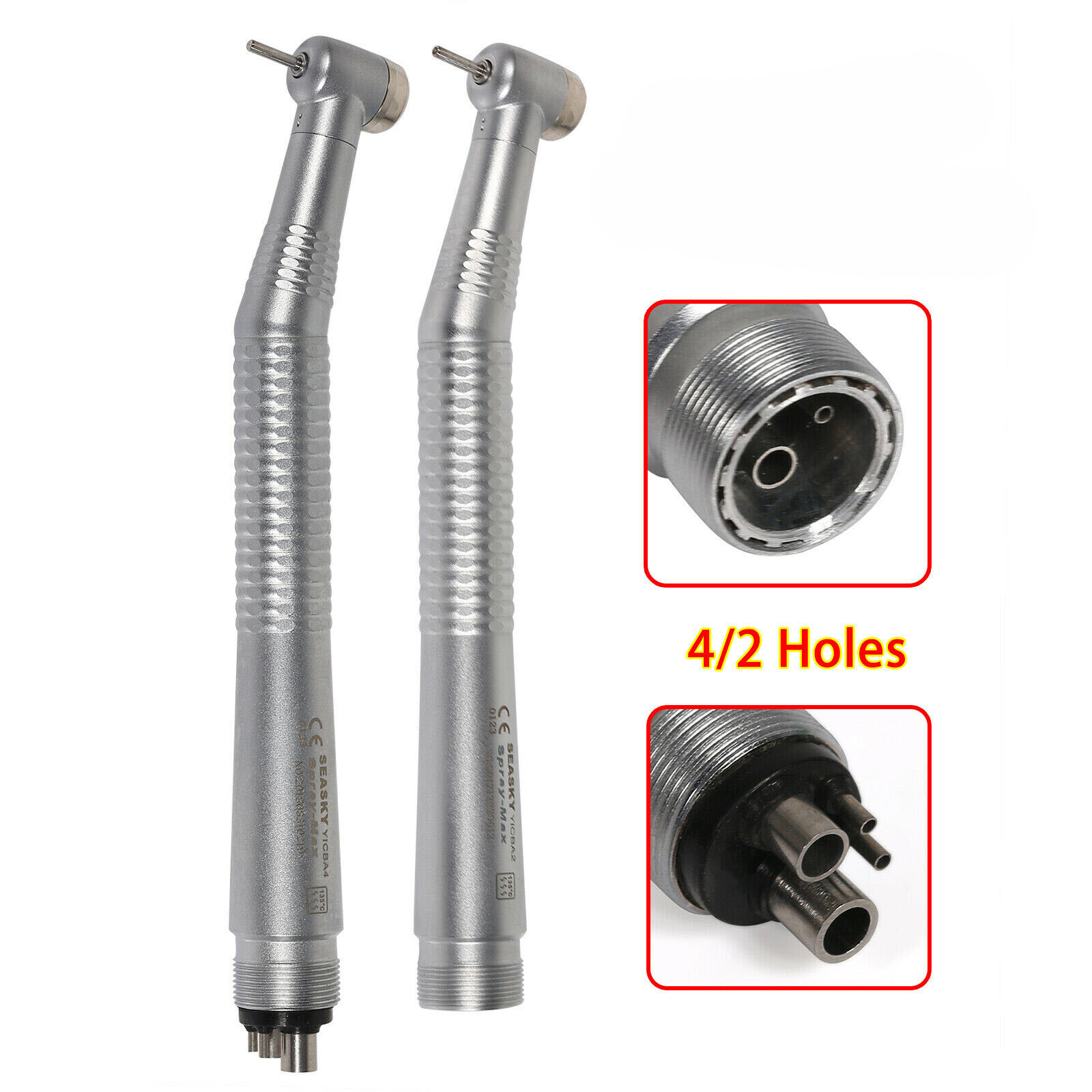 NSK Style Dental Push Button High Speed Turbine Handpiece 2/4Holes Seasky