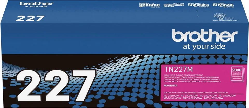 🇺🇸 Brother TN227 High Yield Toner Set (Black, Cyan, Magenta, Yellow) OEM 🇺🇸