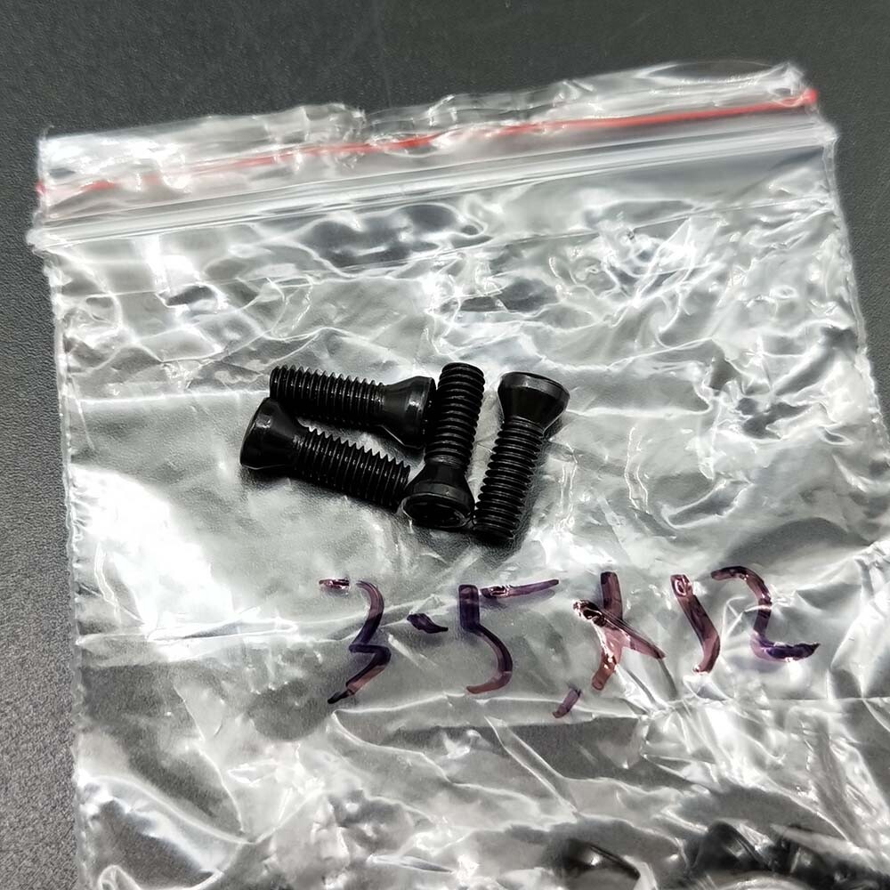 20pcs M3.5 x 12 mm Insert Torx Screws for Carbide Insert Lathe Tool M3.5 x 12