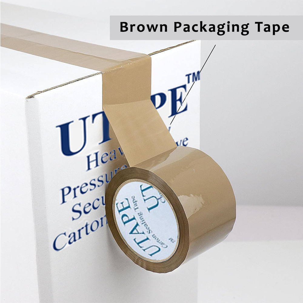 3″x 330’/110YDS PACKING TAPE SHIPPING ADHESIVE TAPE CARTON SEALING TAPE TAN 6 Pk