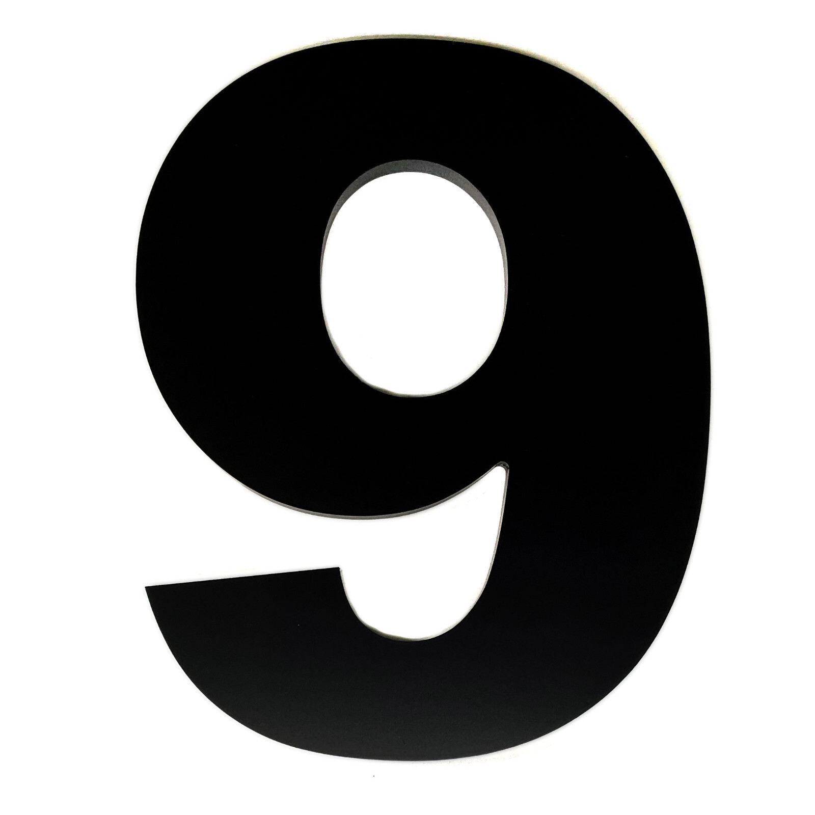 12 Inch Address Numbers For Commercial Building 3/8″ Thick Black Acrylic Bold