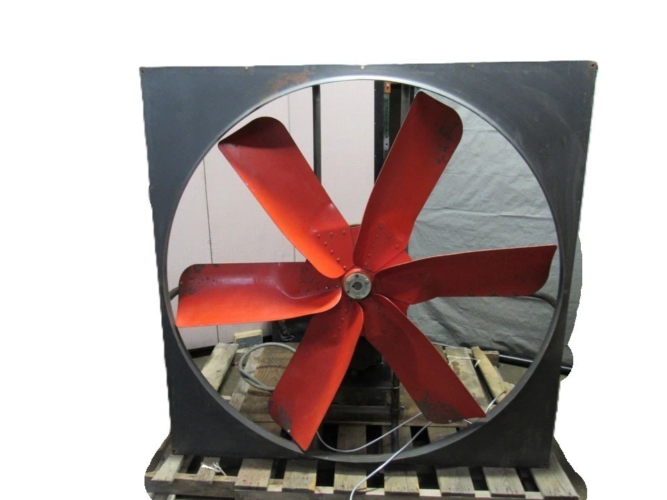 Dayton 60″ Belt Driven Exhaust Fan 6 Blade 66″X66″ Frame 10Hp 3Ph 230/460V 3C224