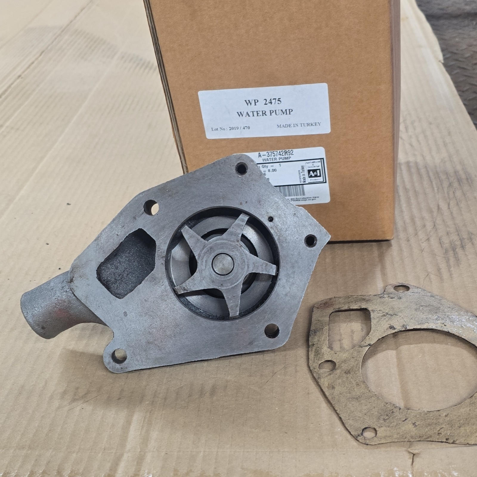 A&I WP 2475 Water Pump A-375742R92 Heavy Equipment Part