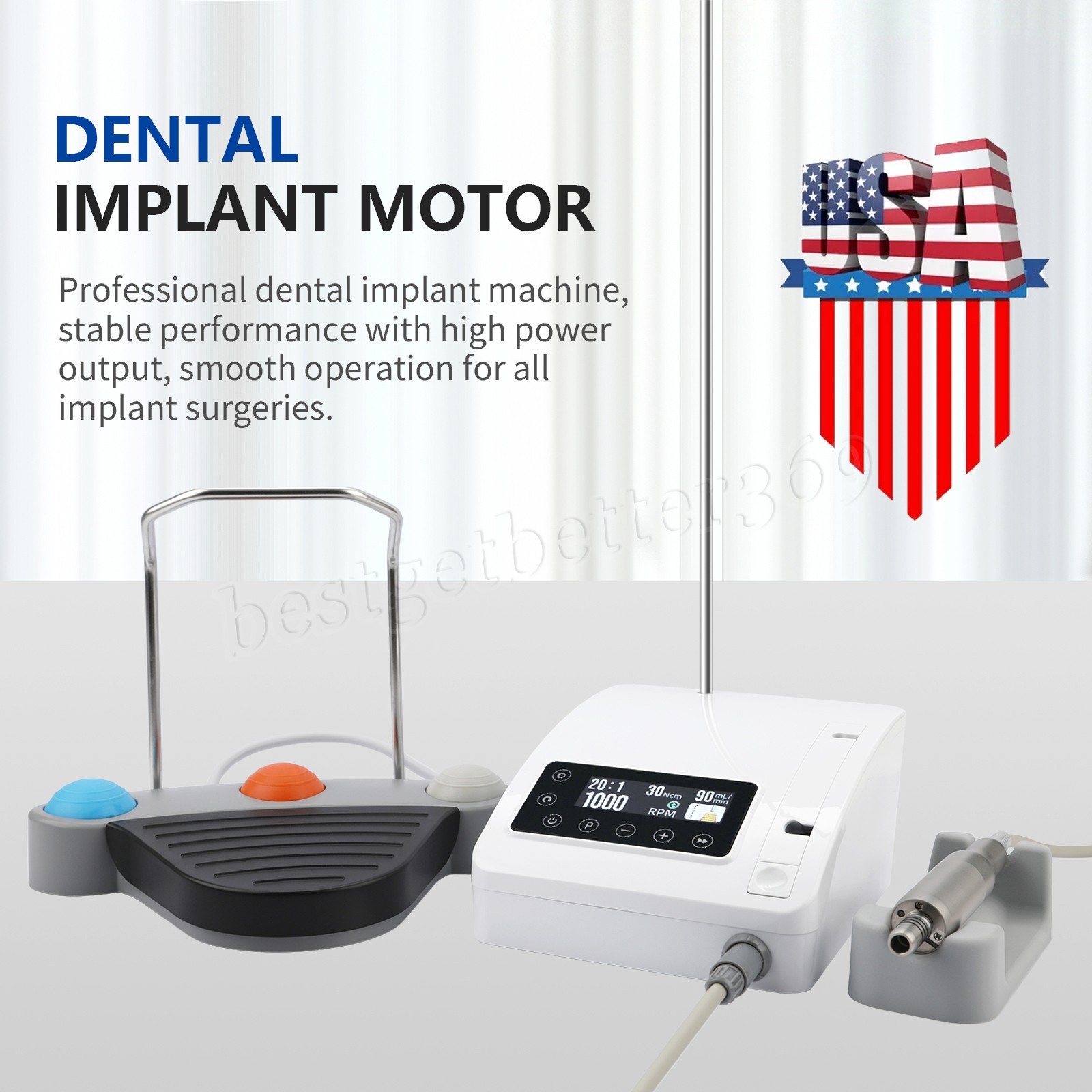 Dental Brushless Implant Motor Surgical Implant System 20:1 1:5 1:3 10:1 1:1 CE
