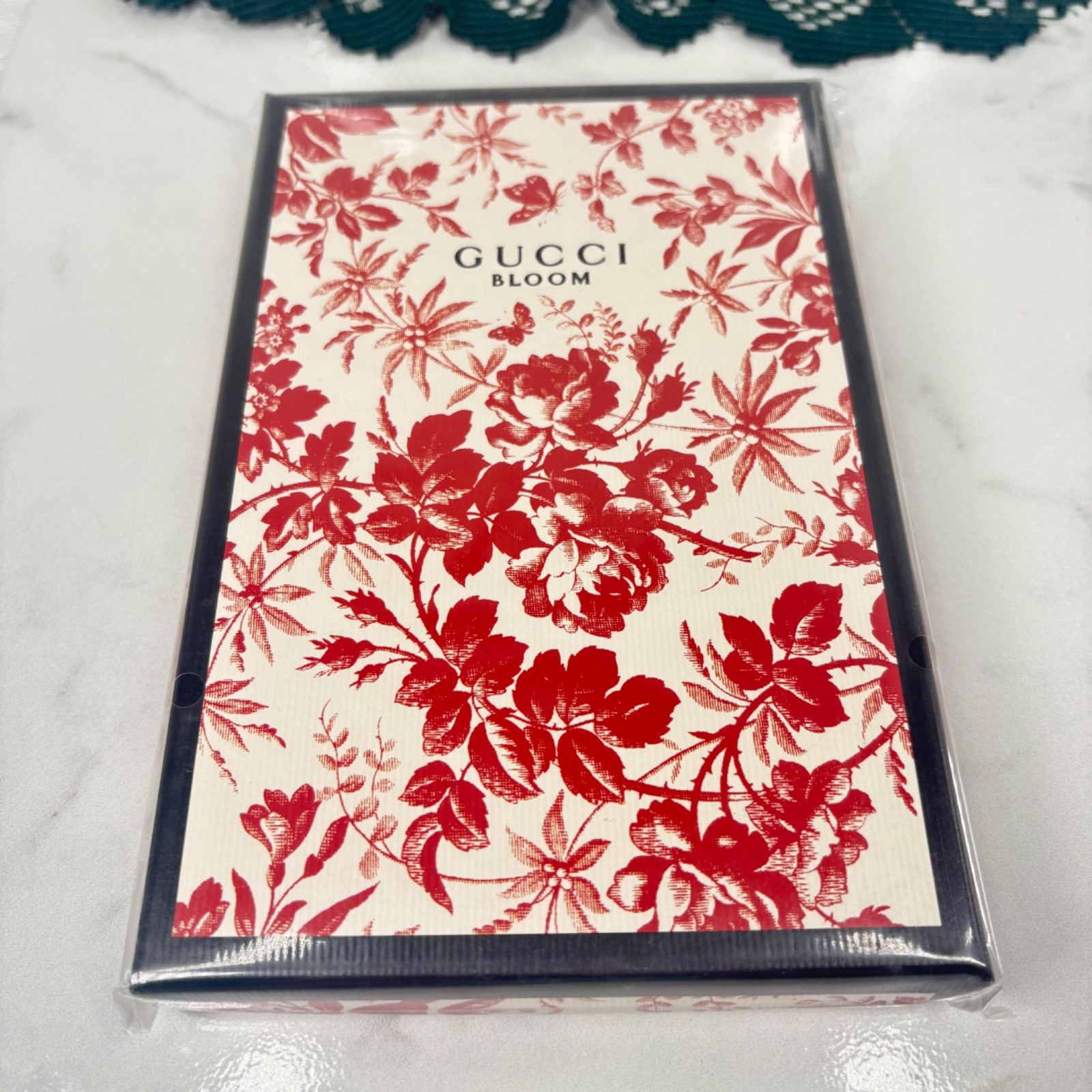 Gucci GG Red Floral Bloom Journal, Notebook, Sketch Book, Doodle Pad New w/ Box