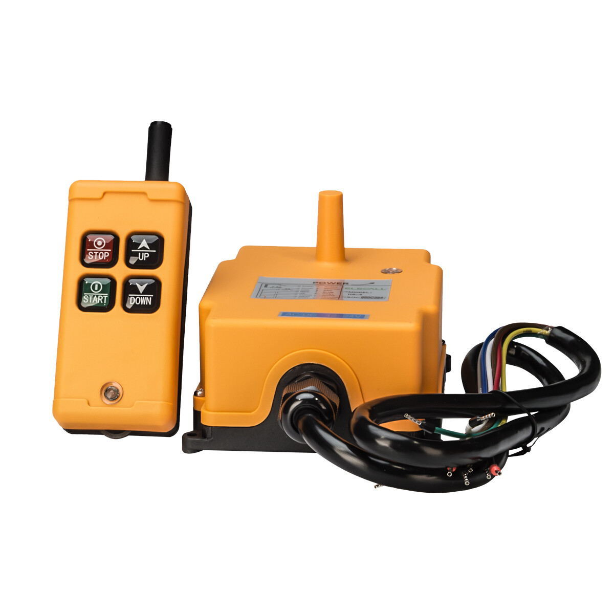 4 Key Electric Wireless Cordless Crane Radio Hoist Remote Control HS-4 1 Speed