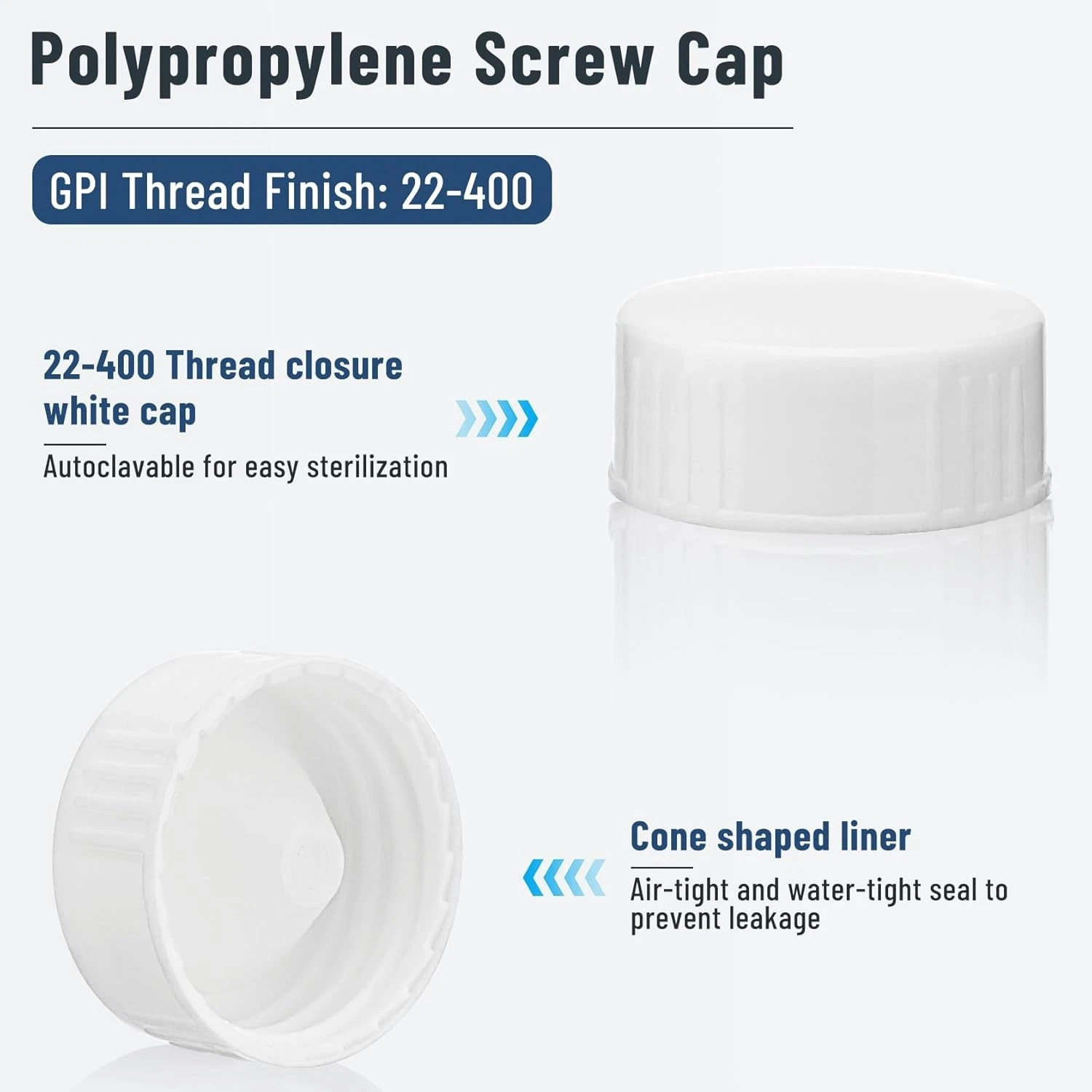 1000x 20ml Scintillation Vials Glass Sample Vials Lab Vials w/ cap (Cone Shaped)