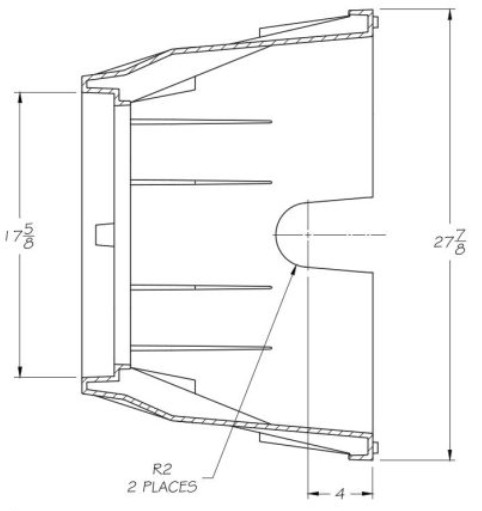 17x30x18 HDPE Plastic Pedestrian Rated Hand Holes w/Blank Lid, 1 Unit