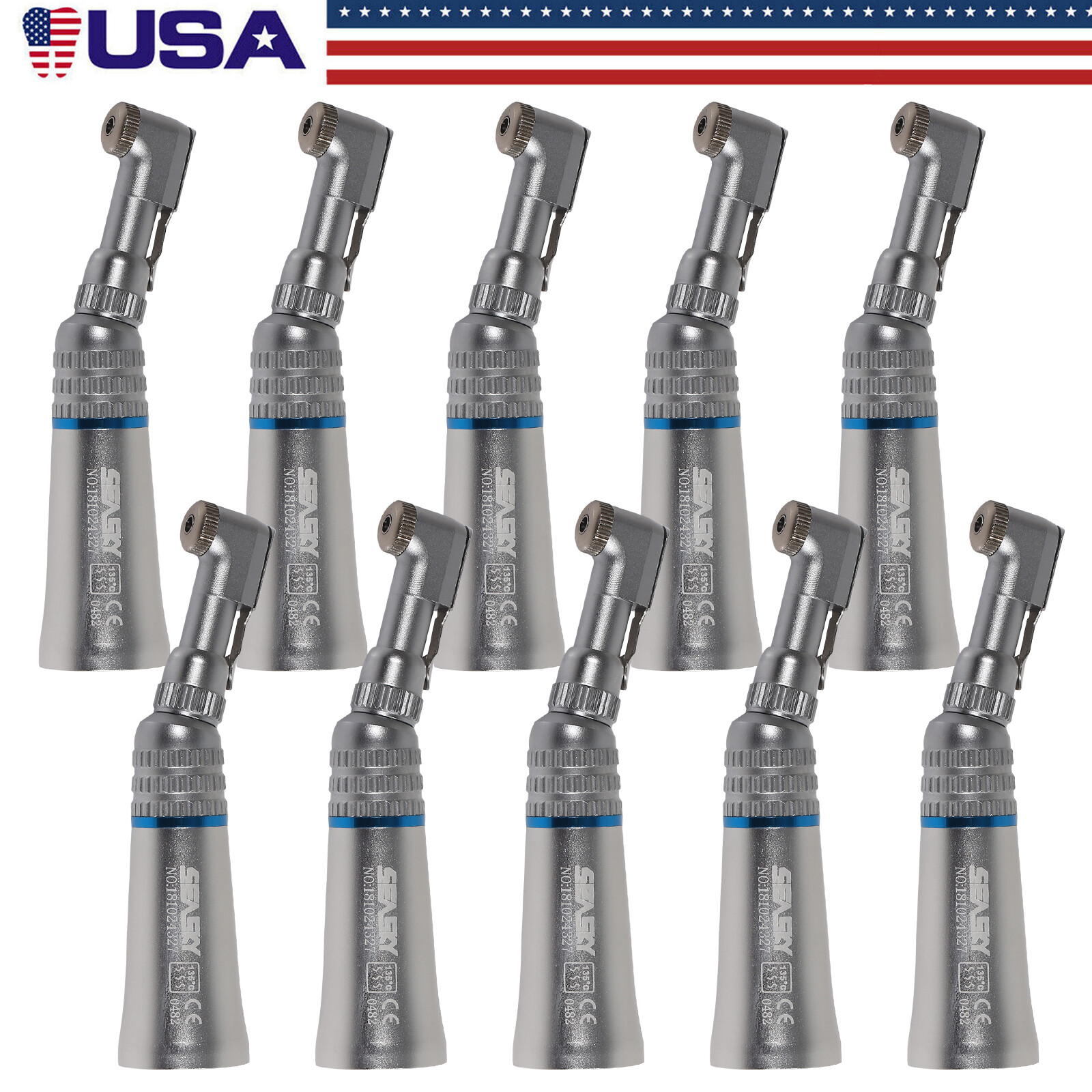 USA SEASKY Dental Slow Low Speed Handpiece Contra Angle Latch E-Type Attach YP