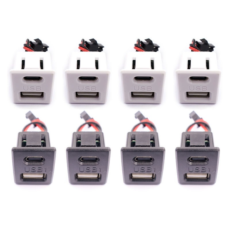USB C Power Connector Female USB-C Port Panel Mount