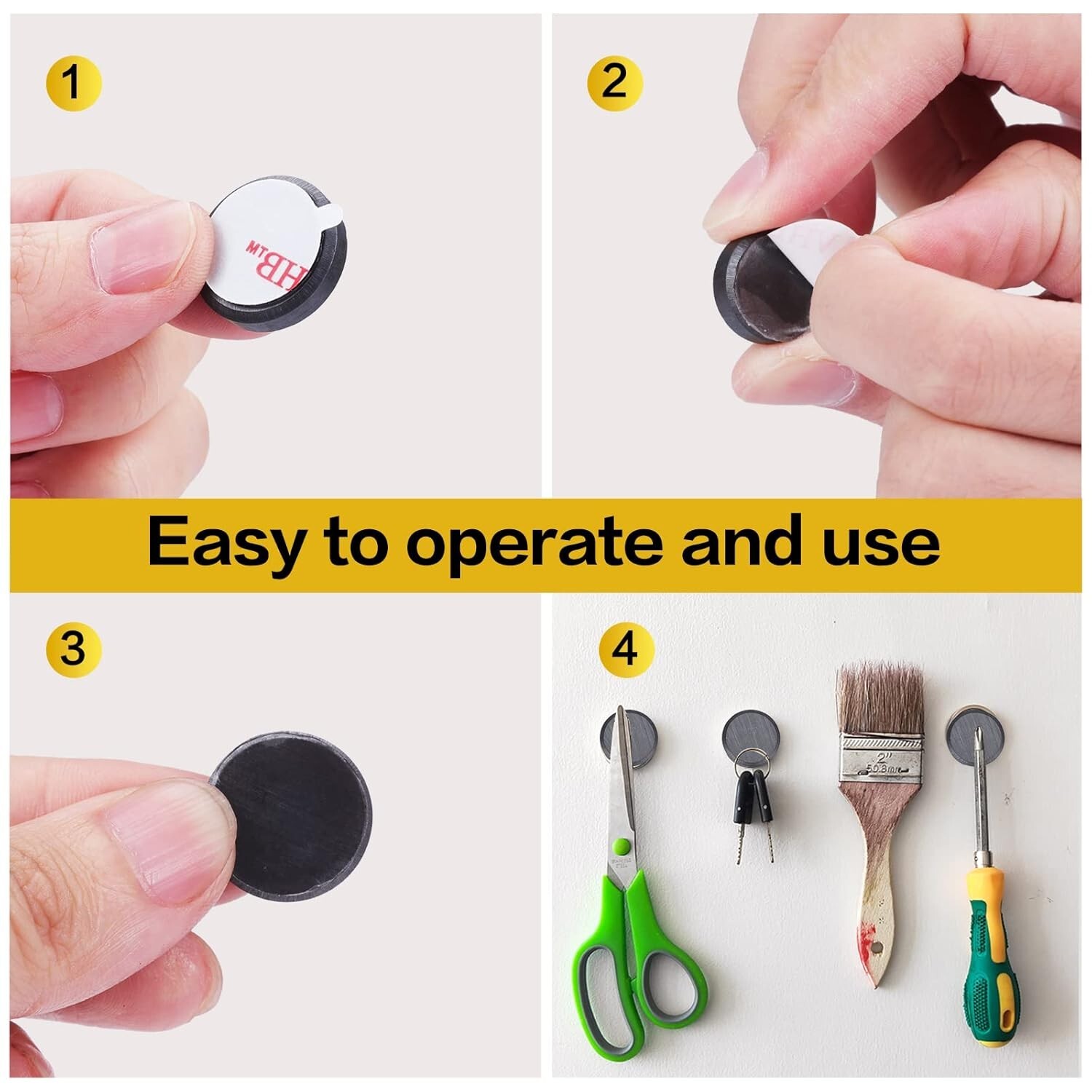 20/40/90Pcs Strong Magnets for Crafts with Adhesive Backing,Ceramic Magnet