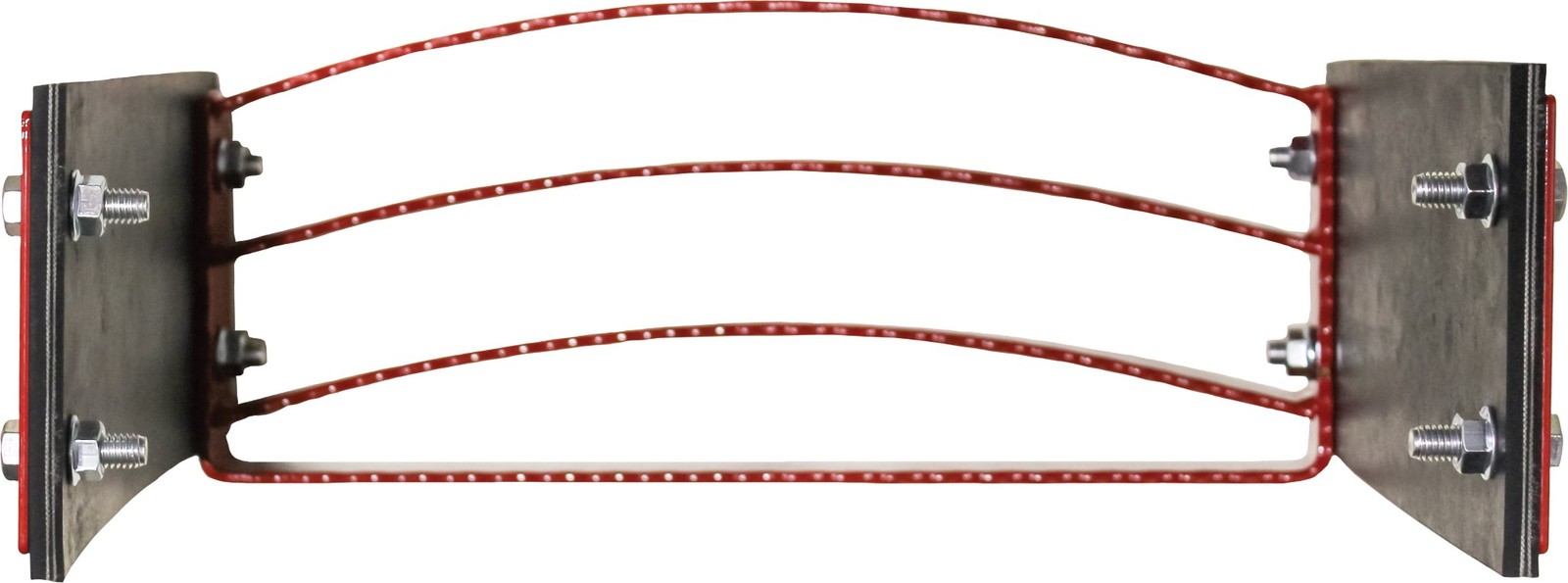 KM Universal Bolt-On Flex Step – Red flexible step for tractors