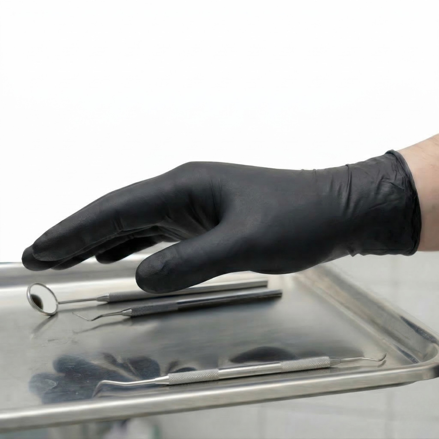 Black Nitrile Exam Powder-Free Disposable Gloves, Large 6 MIL, 1000 Pieces