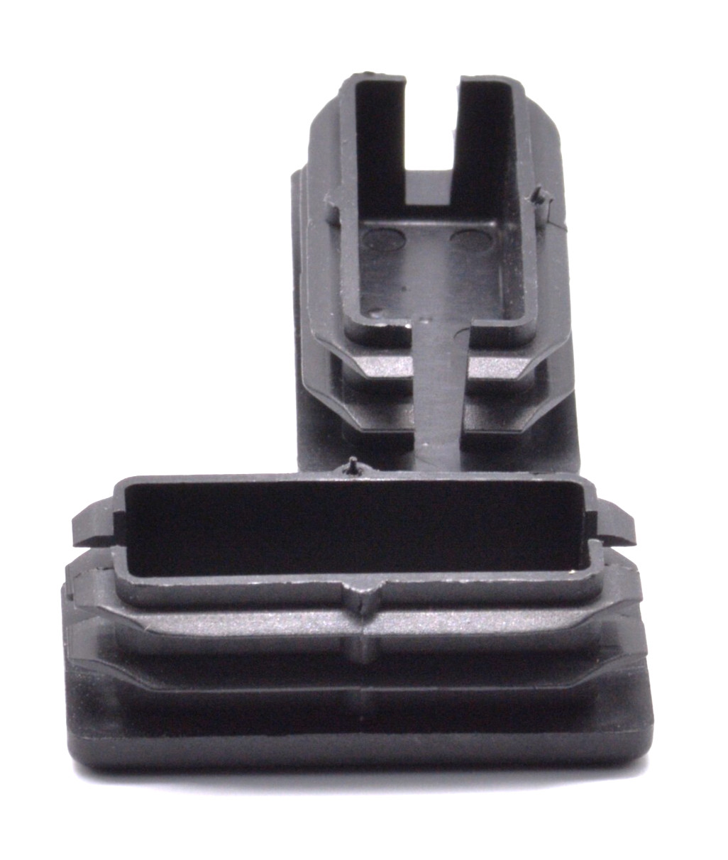 1” X 2” Rectangle End Cap Plugs Rectangular Tubing Caps Various Package Sizes
