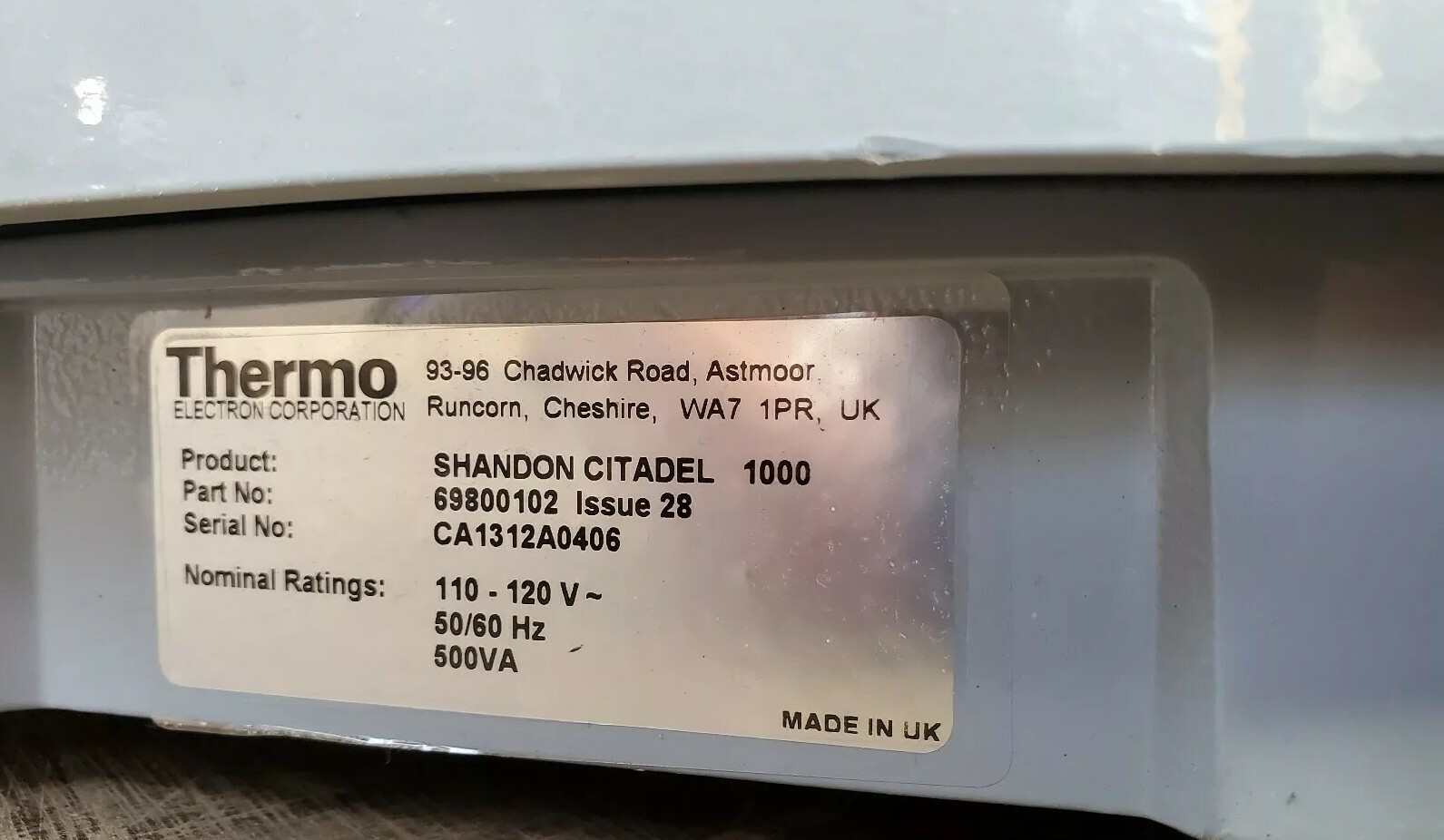 Thermo Shandon Citadel 1000 Bench Apparatus Tissue Processor Wax Bath Carousel