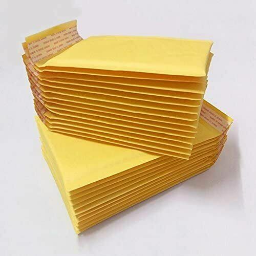 #000 4″x8″ (4″x7″ ) kraft Bubble Mailer Padded Envelope Shipping Bag 500, 1000