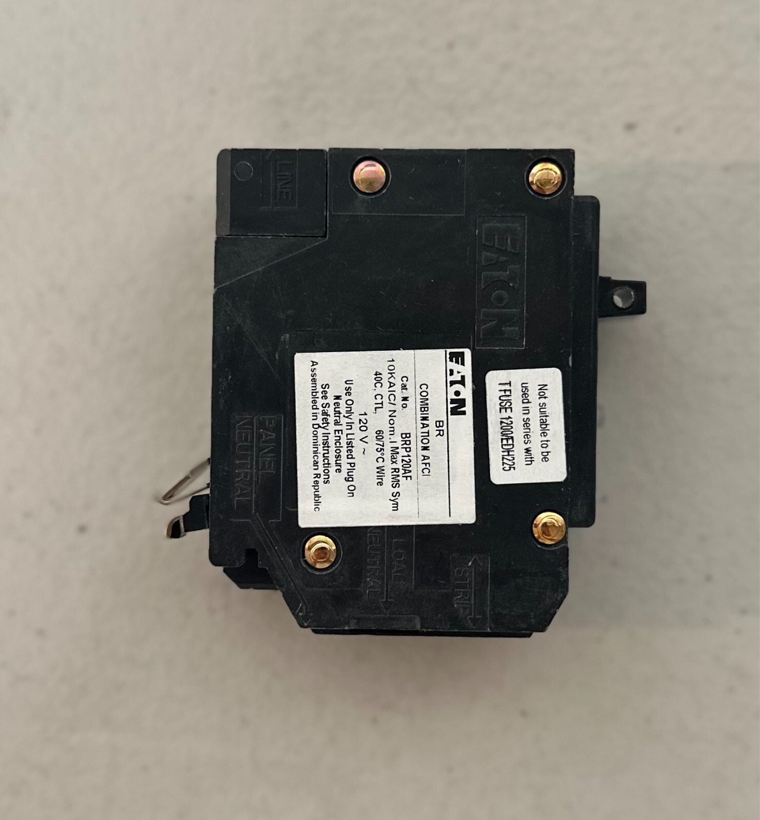 10 PCS Eaton BRP120AF 20A 120/240V Arc Fault Circuit Breaker