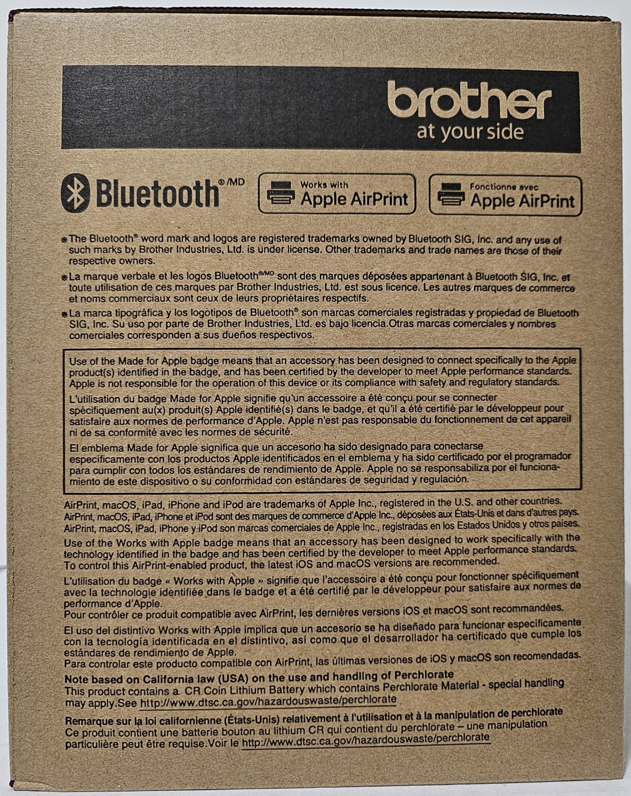 Brother QL-820NWBC Ultra Flexible Label Printer Black/White 110ppm – New