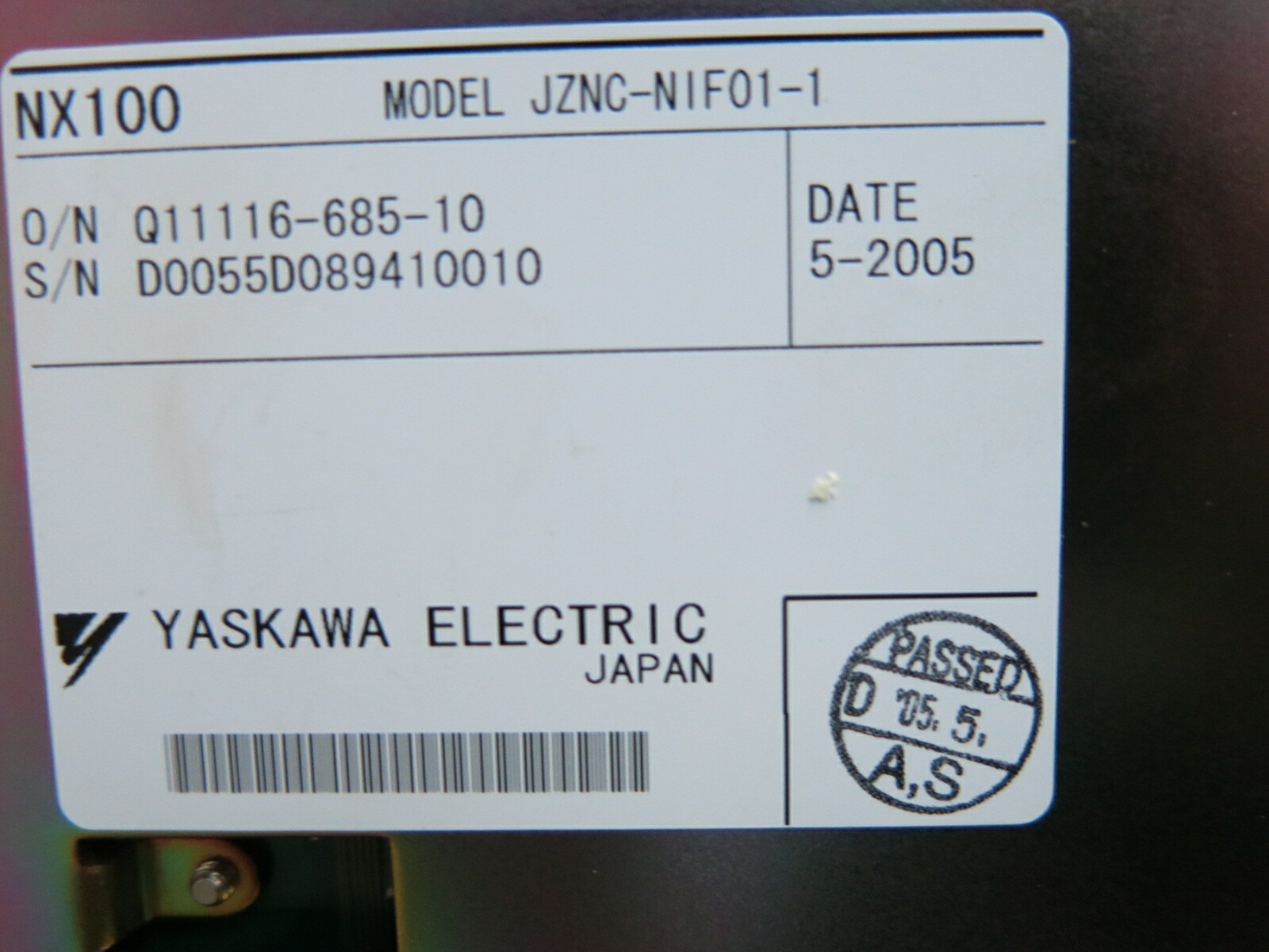 YASKAWA JZNC-NIF01-1