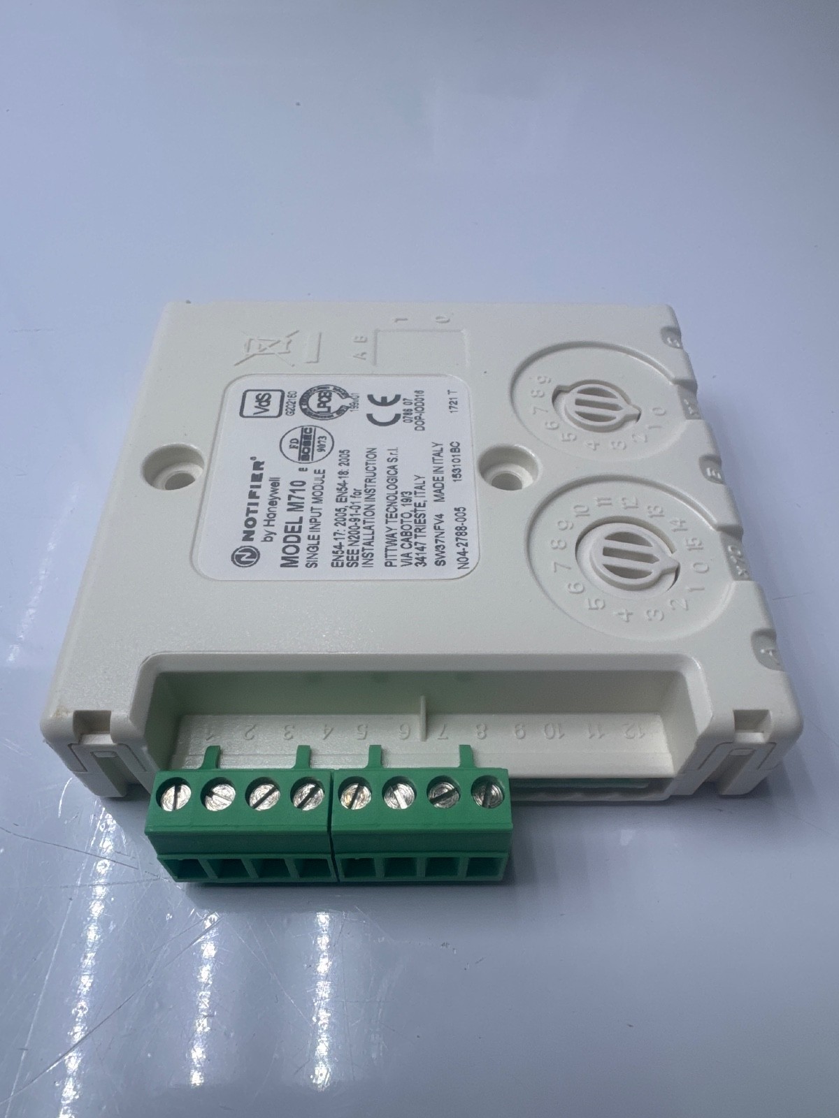 LOT 2 PCs Notifier M710 Single Input Module by Honeywell