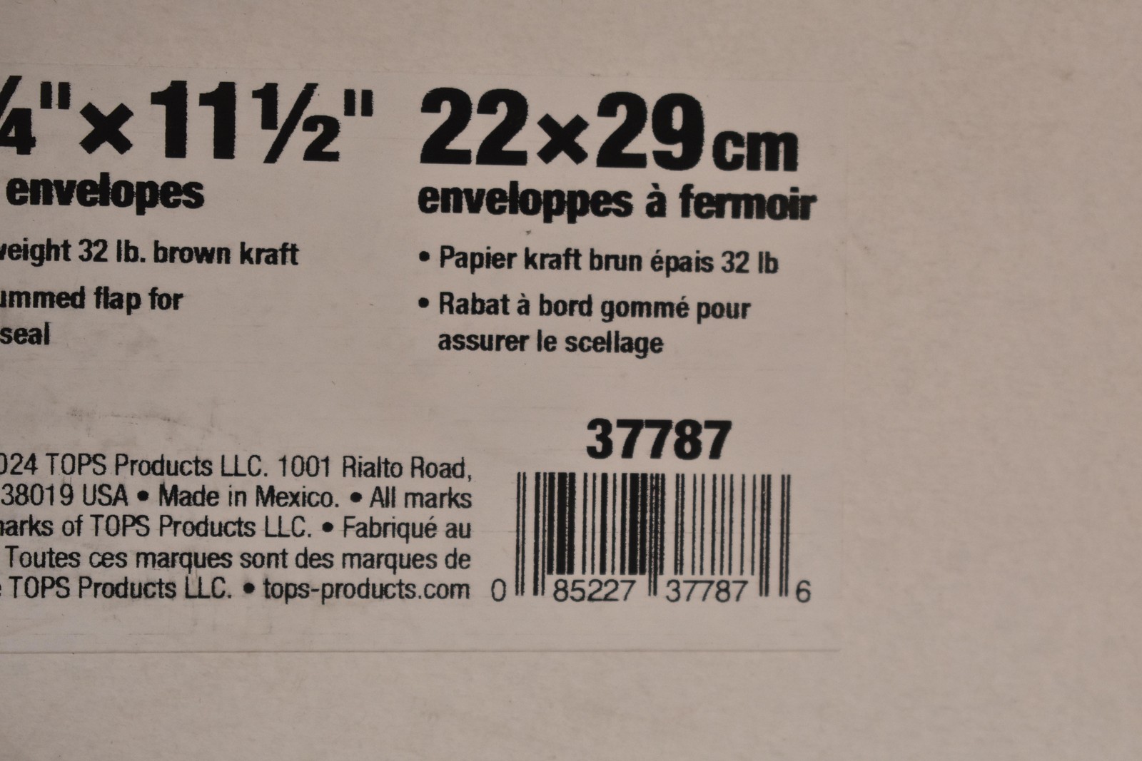Quality Park 8 3/4 X 11 1/2 Clasp Envelopes 100 Count 32 Lb Brown Kraft 37787