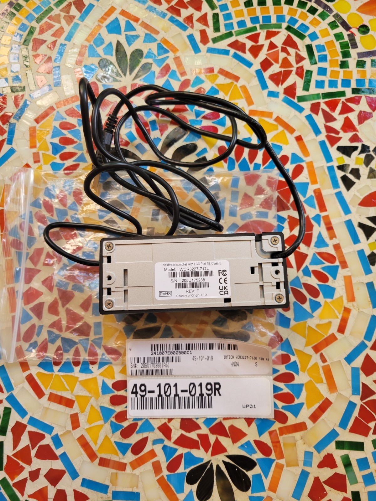 WCR3227-712U – ID TECH Omni WCR32 Magnetic Stripe Reader – Dual Track – 60 in/s