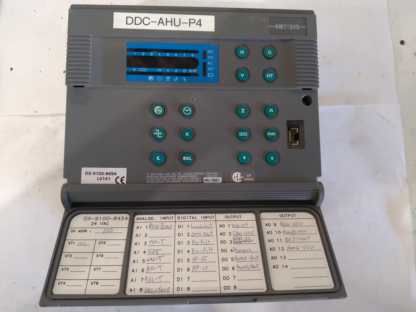 JOHNSON CONTROLS METASYS DX-9100-8454 24VAC