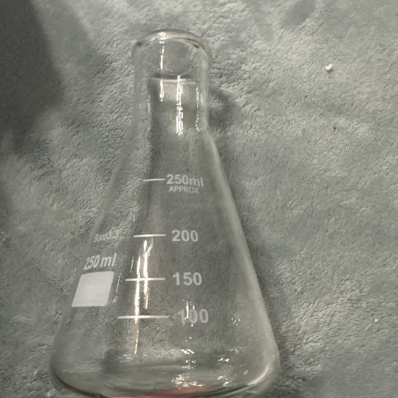 Set Of 7 Narrow Mouth Glass Erlenmeyer Flasks, 50/100/150/200/250/300/ 500 ml