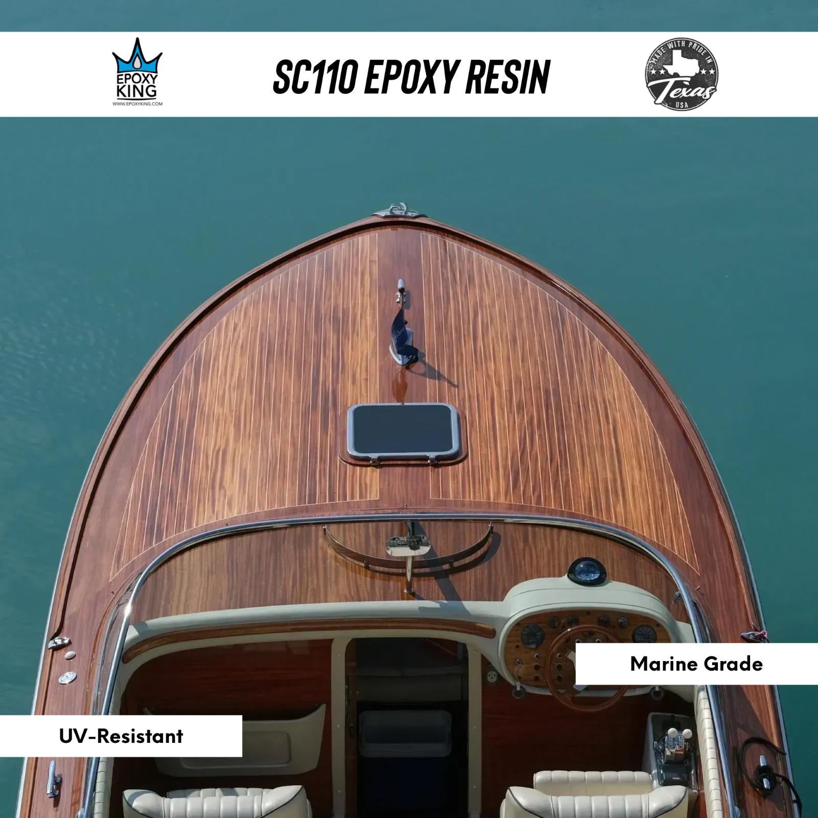 EPOXY RESIN 1 GALLON KIT * CLEAR * UV RESISTANT * LAMINATING * FIBERGLASS * BOAT