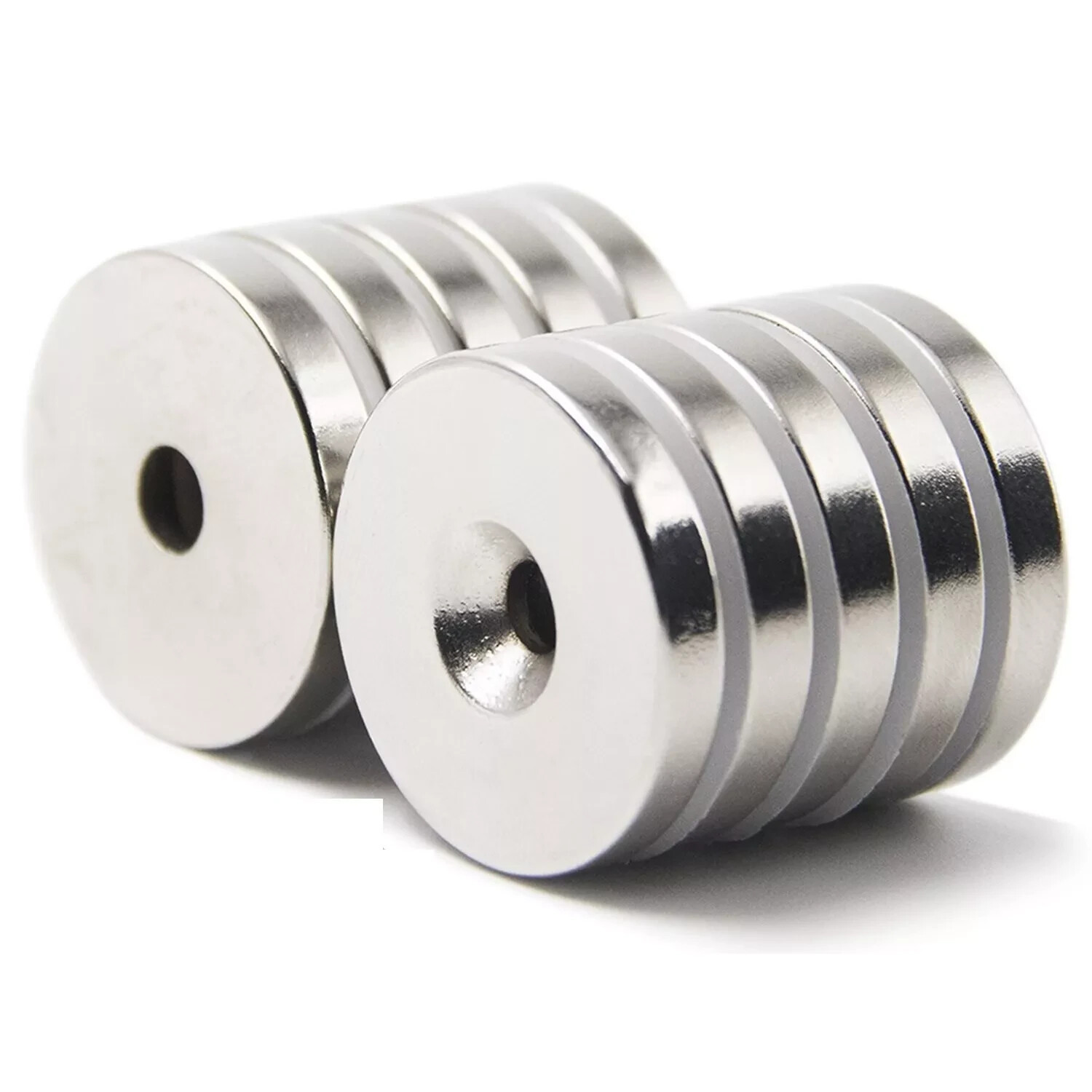 10 25 50 N52 Strong Countersunk Ring Magnets 1″ x1/8 ” Hole Rare Earth Neodymium