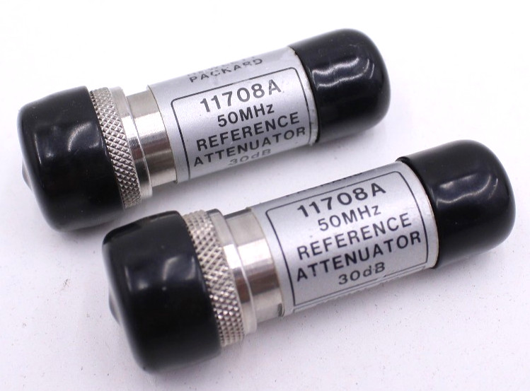 Lot of 2 HP Agilent 11708A 50MHz Reference Attenuator – Parts Only