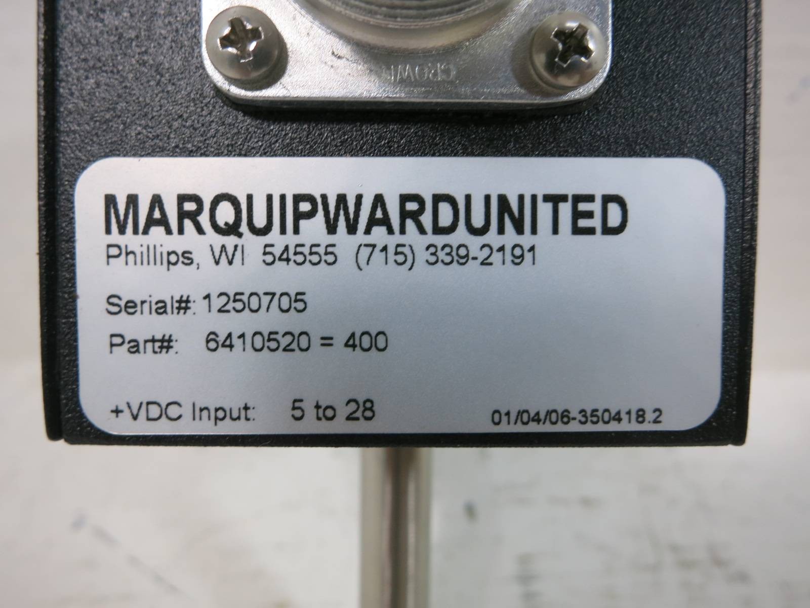 New Marquip Ward United 6410520 Accu-Coder 5-28 VDC Encoder NIB