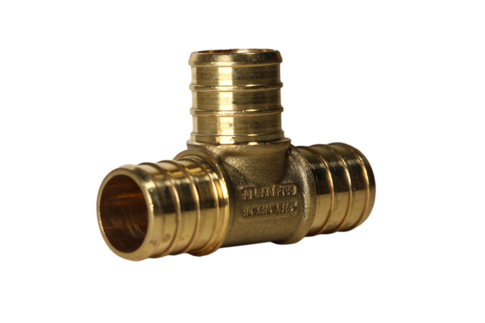 5 Pcs. 3/4″ x 3/4″ x 3/4″ Pex Tee, 3/4 Inch Pex Tee, Lead Free Brass 23-2-3=5
