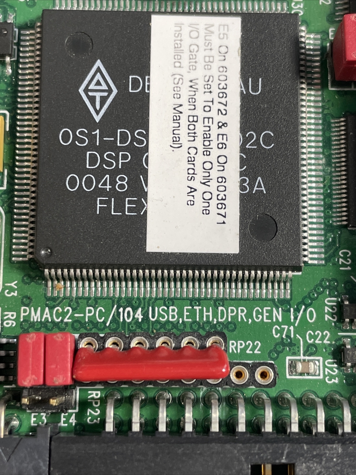 Delta Tau PMAC2-PC/104 USB ETH DPR GEN I/O 603672-102 Multi-Axis Controller