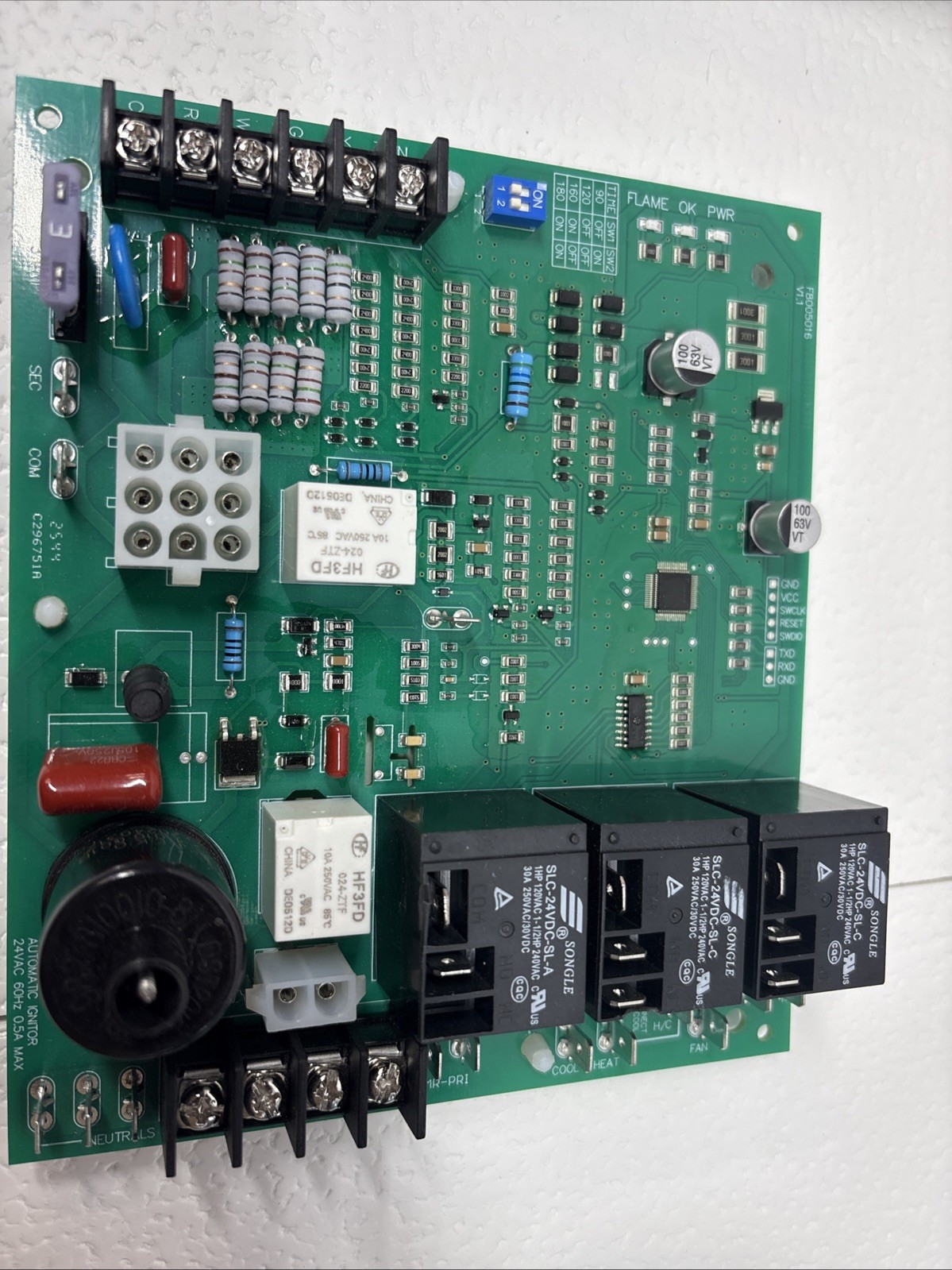 ICM292 Gas Furnace Control Board Rheem Ruud 62-24140-04 / 62-24140-02 / 62-24140