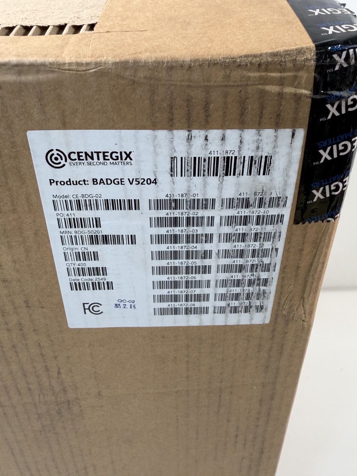(Box of 25) Centegix CrisisAlert Wearable Panic Button Badges CE-BDG-02 NEW