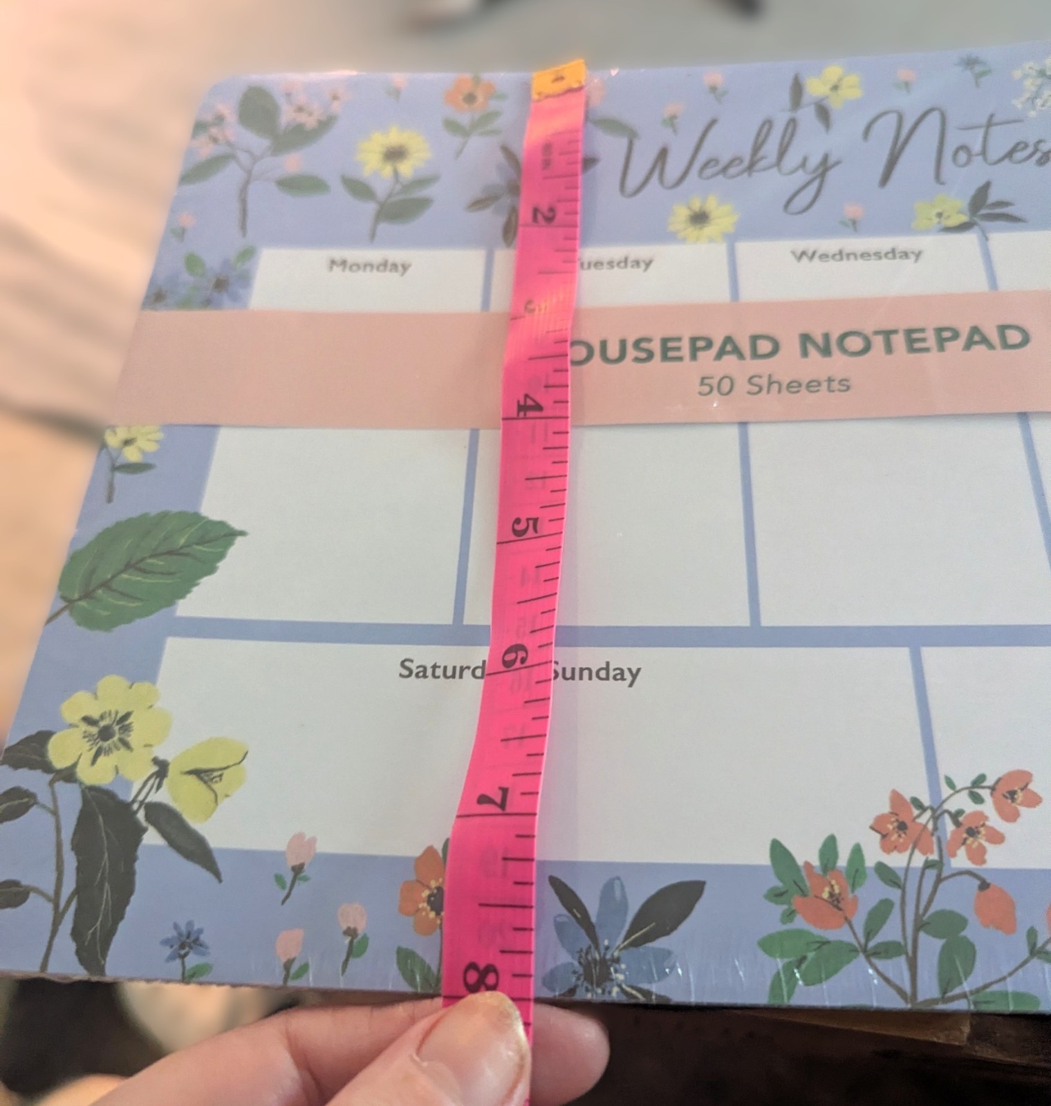 Plan in Bloom – Weekly Mousepad Notepad – 50 sheets – 11″ x 8″