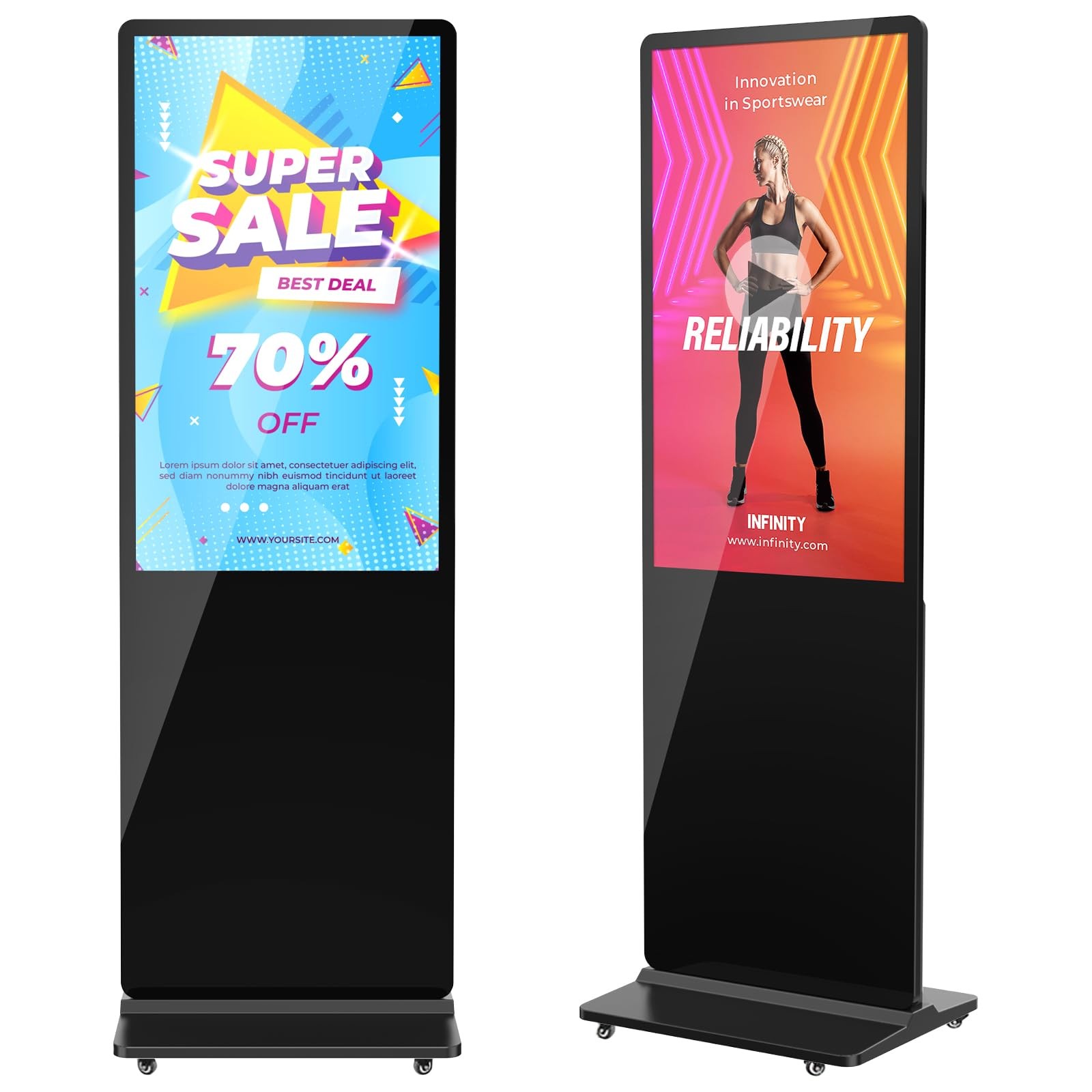 32 Inch Indoor Digital Signage Ultra HD Advertising Display Kiosk with Android