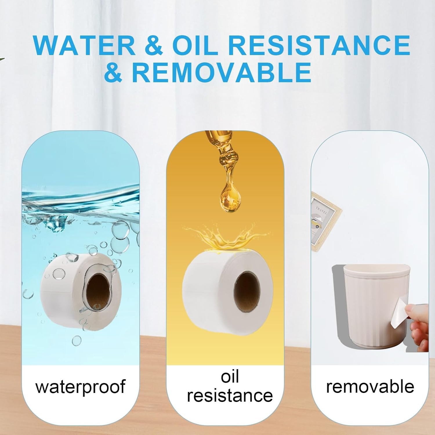1200 Removable Freezer Labels 1X2 Inch Waterproof, Oil & Tear Resistant Blank Fo