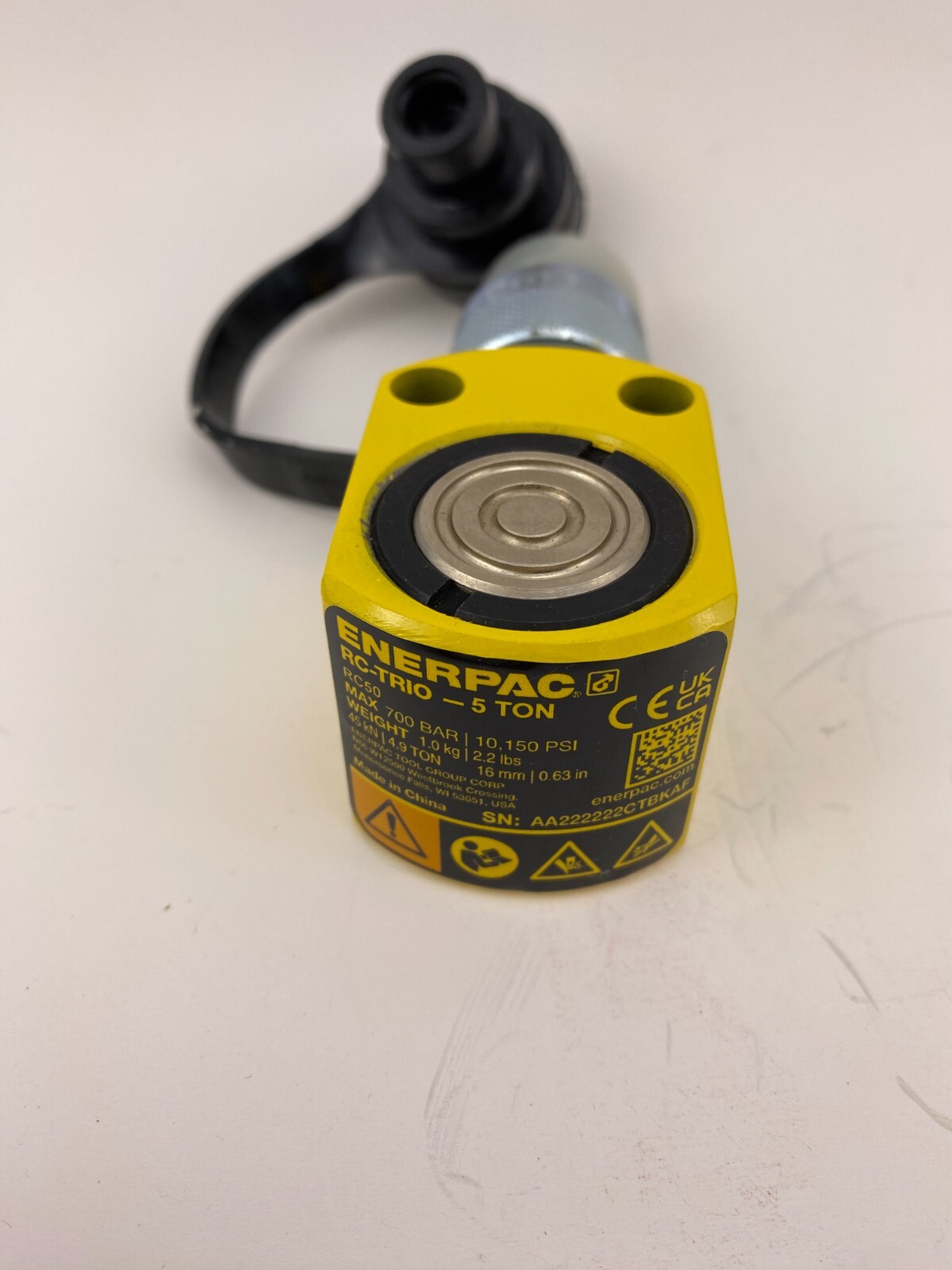 Enerpac RC50 0.63in 5-ton Single Acting Hydraulic Cylinder