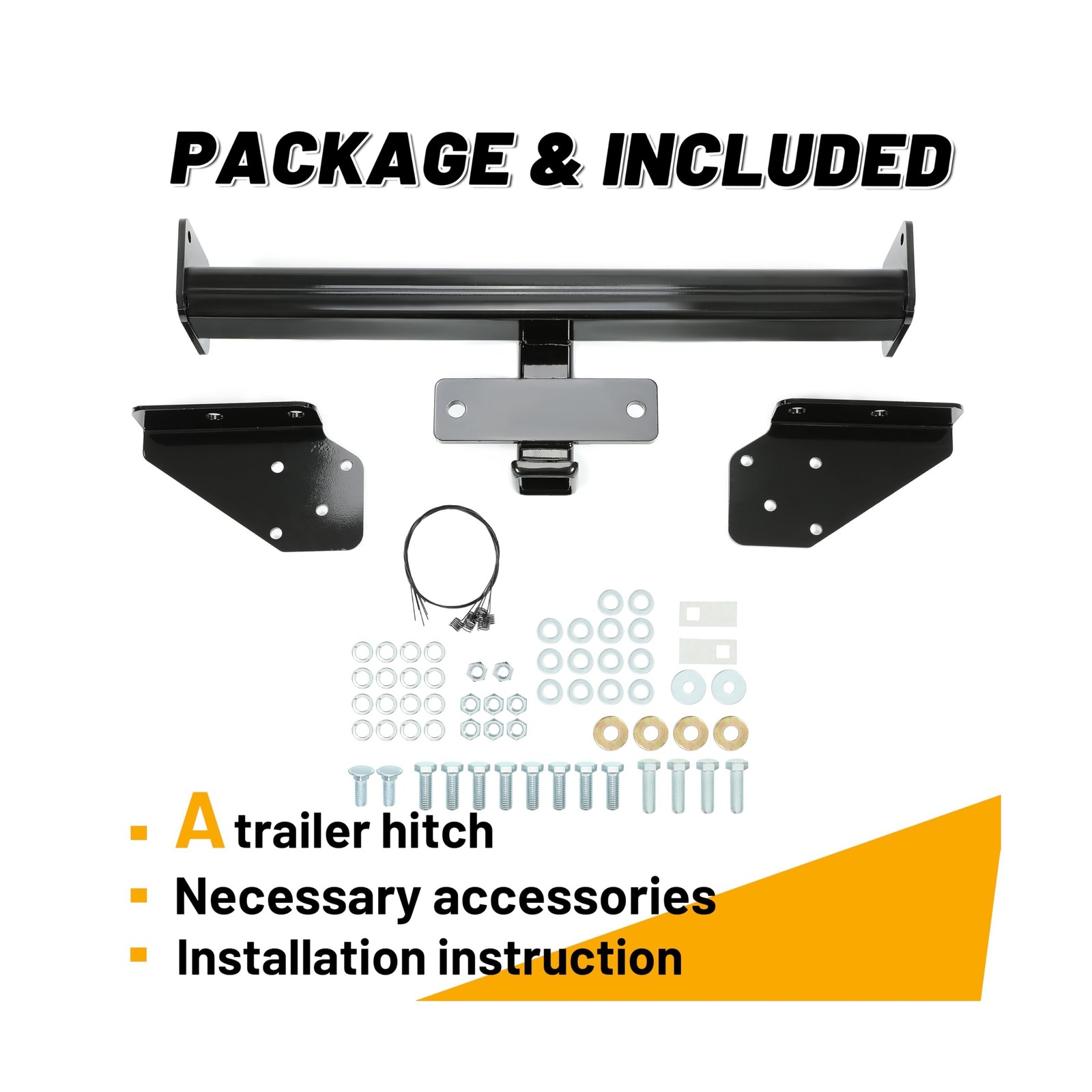 Kojem Class 4 Trailer Hitch Compatible with 2016-2023 Toyota Tacoma 2″ Receiv…