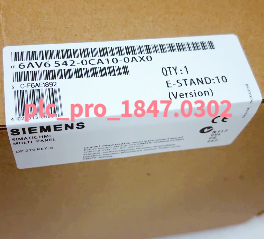 6AV6 542-0CA10-0AX0 1PCS New Siemens 6AV6542-0CA10-0AX0 Operator Panel Fast ship